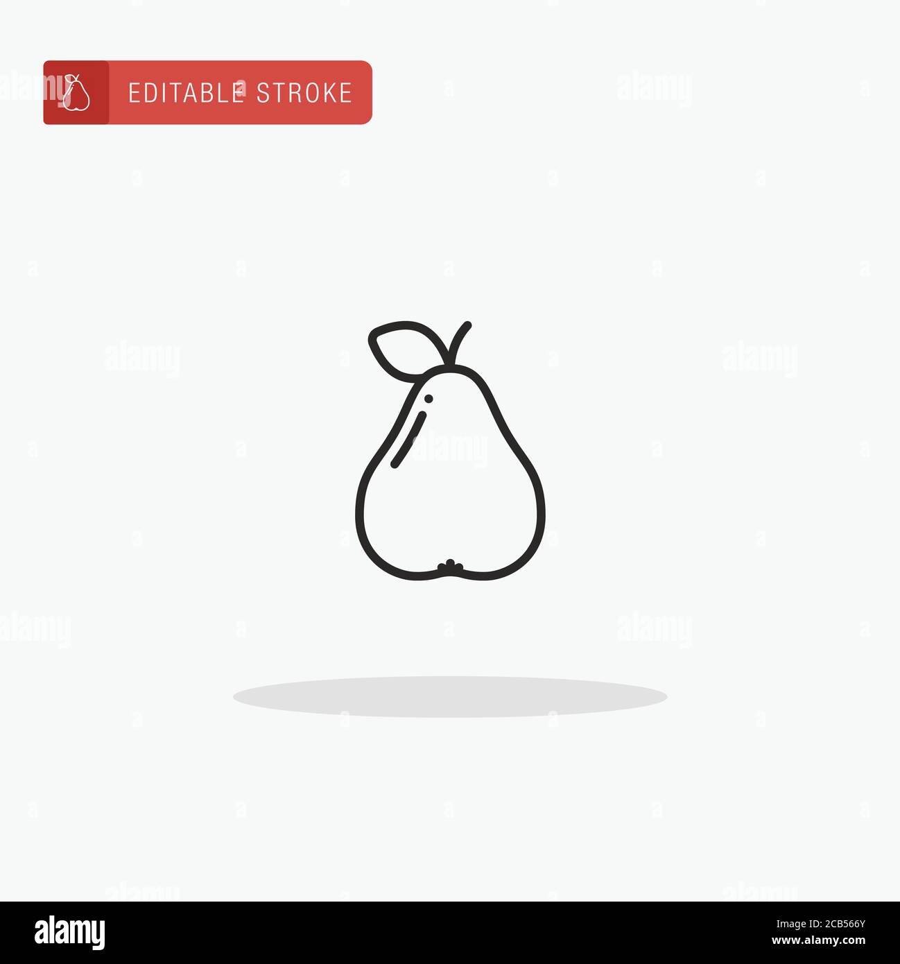 Pear icon vector. Pear icon for presentation Stock Vector Image & Art ...