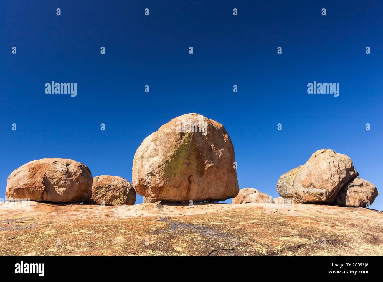 Matobo hills, dramatic natural rock formations, at hilltop 