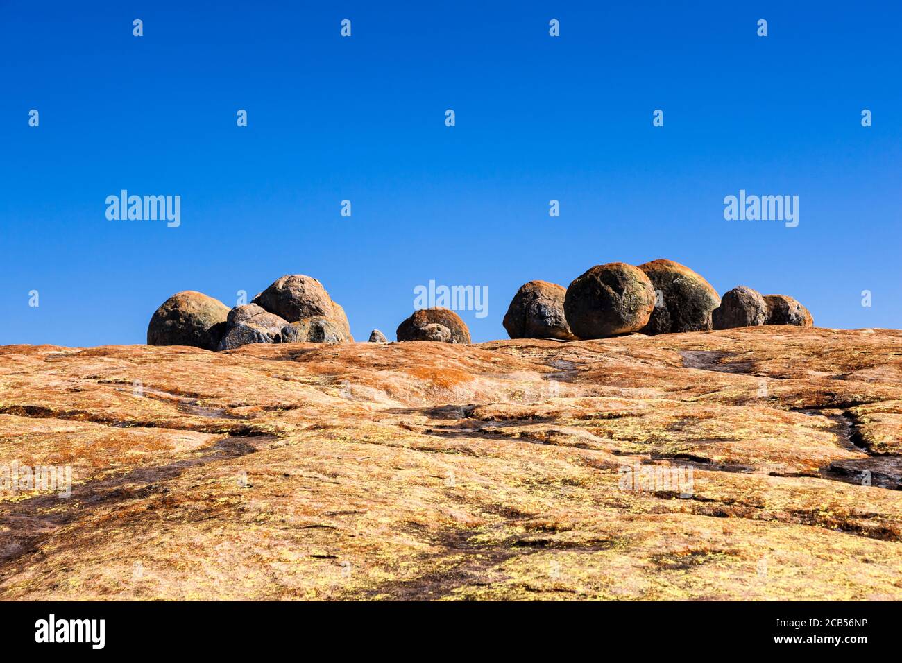 Matobo hills, dramatic natural rock formations, at hilltop 