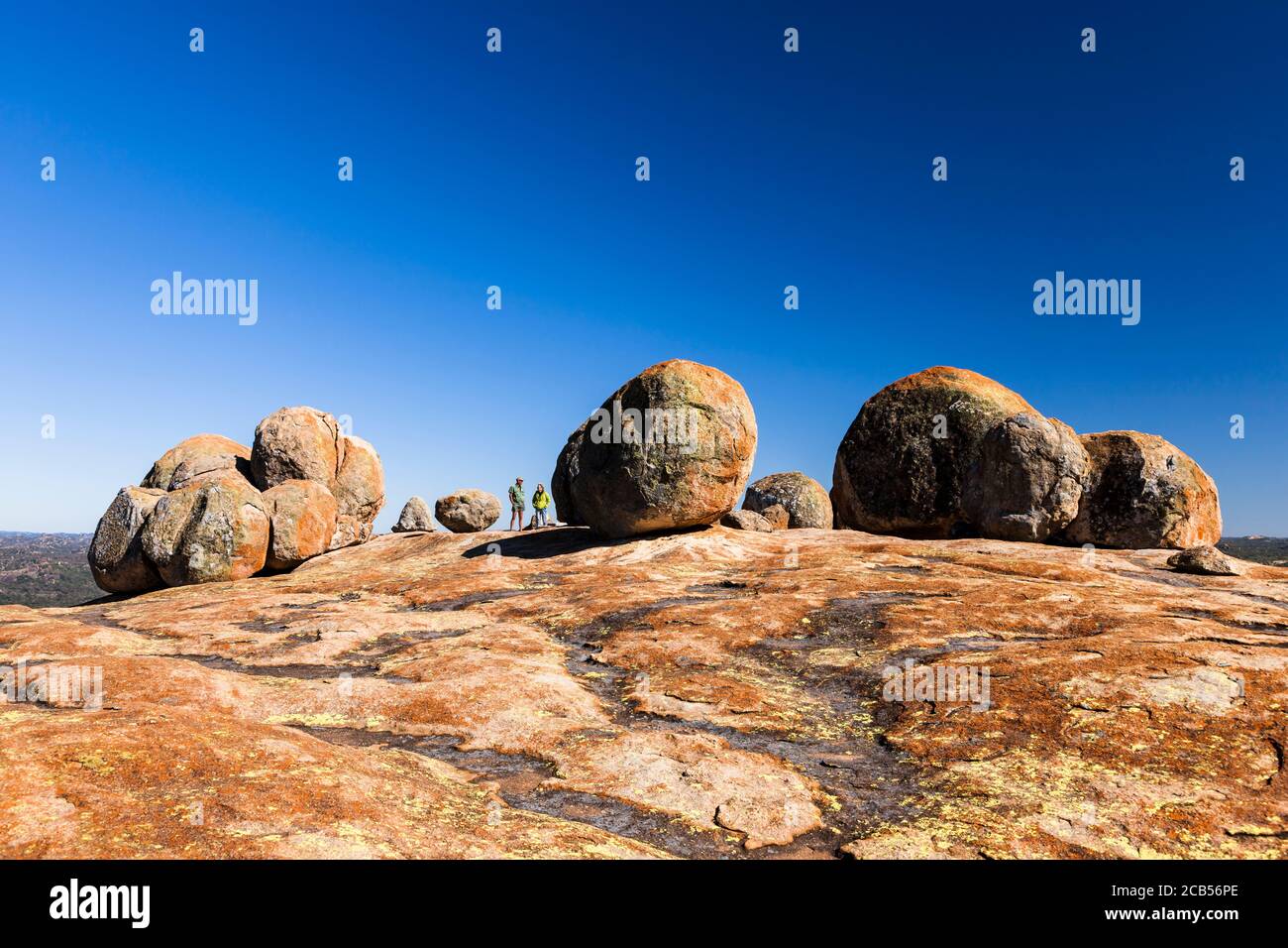 Matobo hills, dramatic natural rock formations, at hilltop 