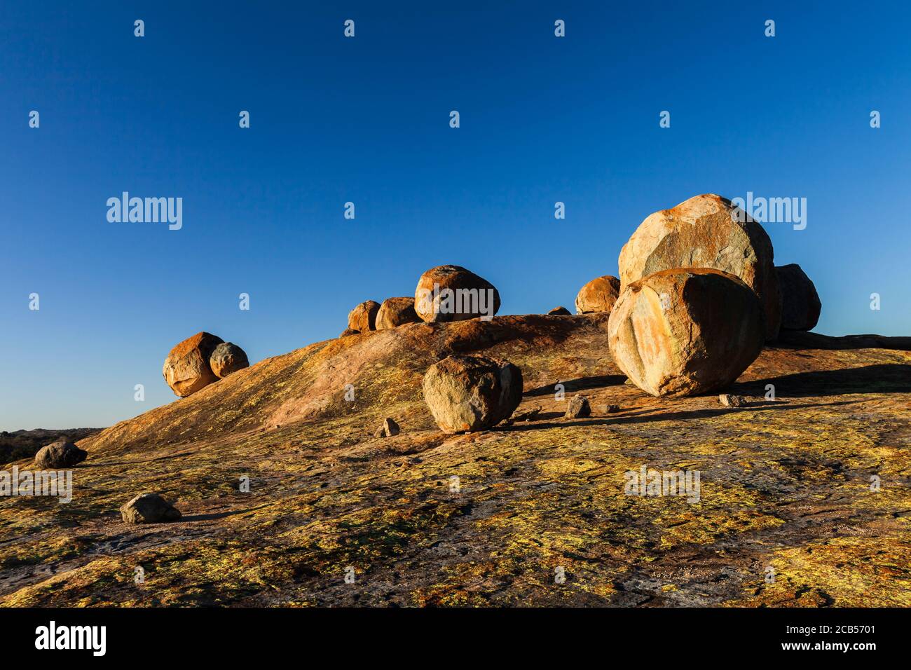 Matobo hills, dramatic natural rock formations, at hilltop 