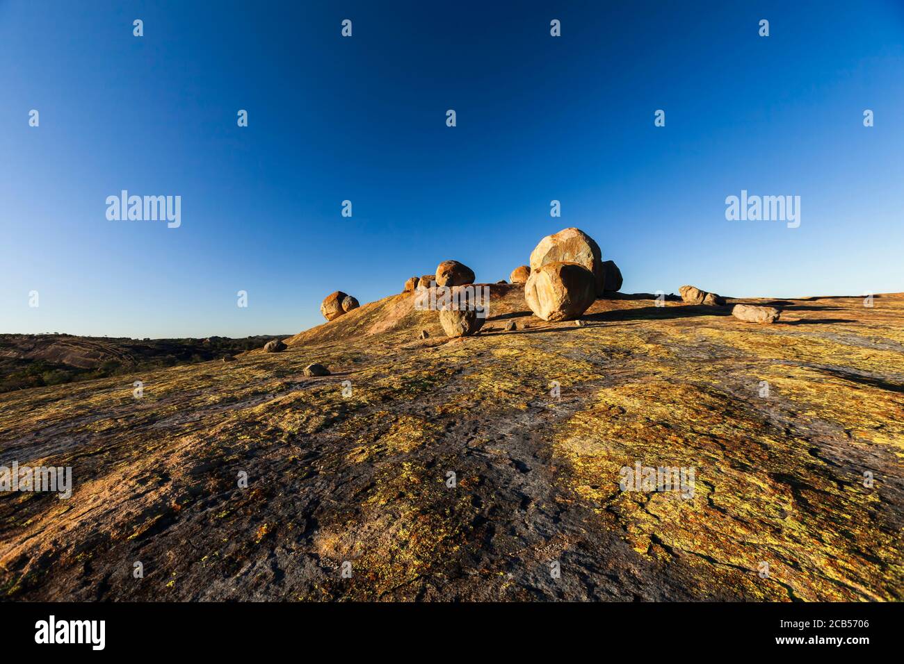 Matobo hills, dramatic natural rock formations, at hilltop 