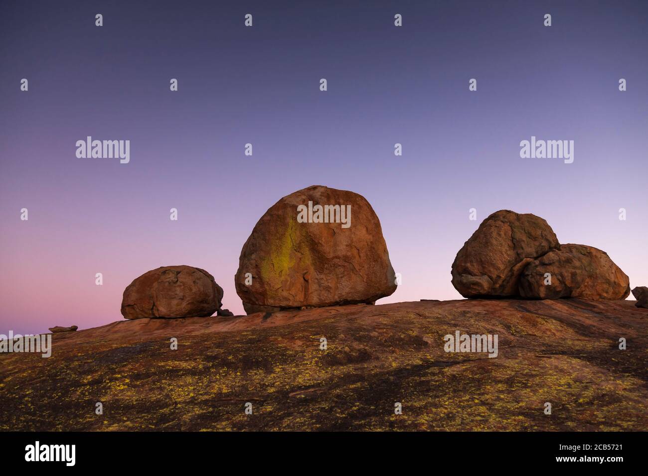 Matobo hills, dramatic natural rock formations, at hilltop 