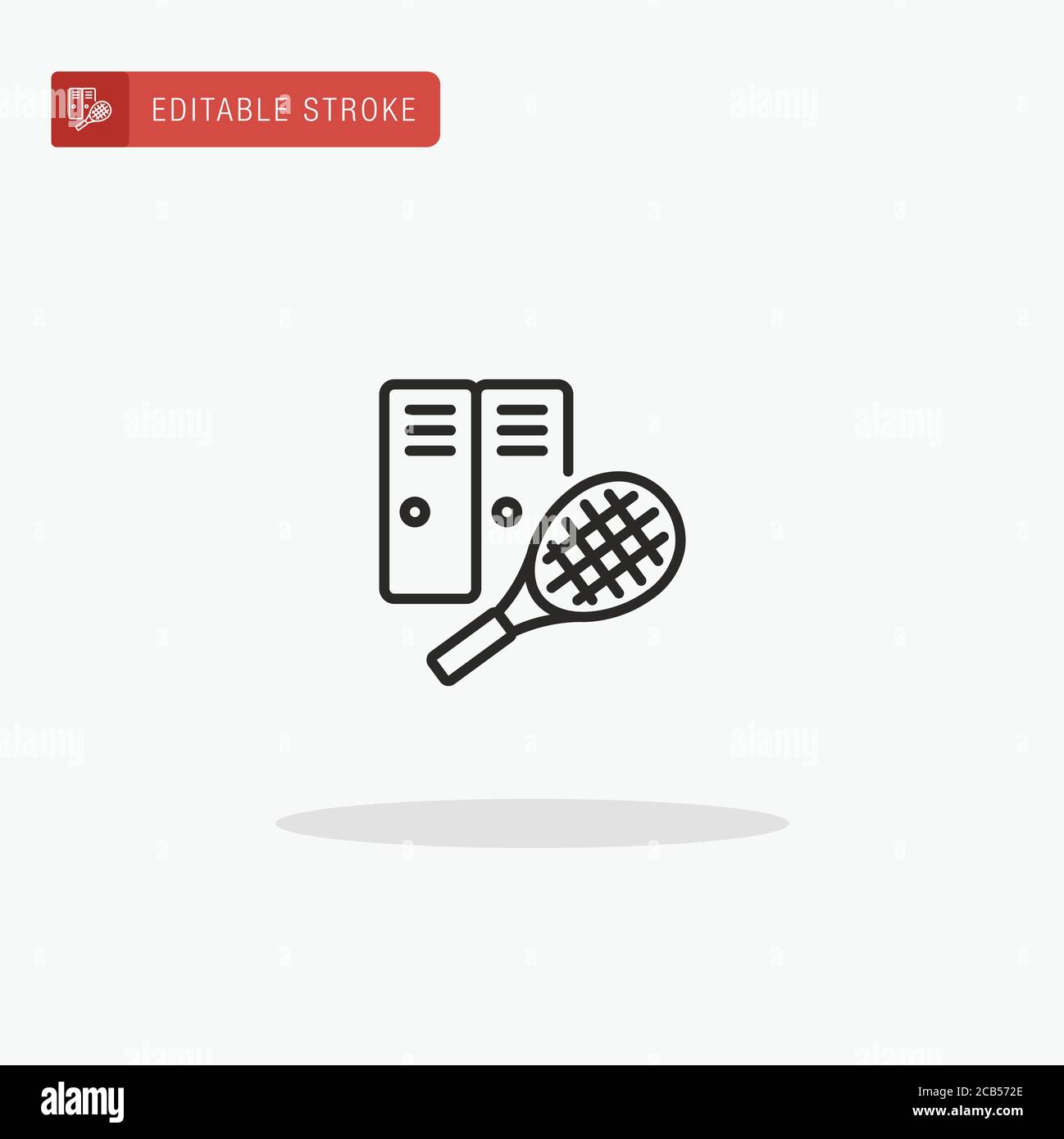 Lockers icon vector. Lockers icon for presentation. Stock Vector