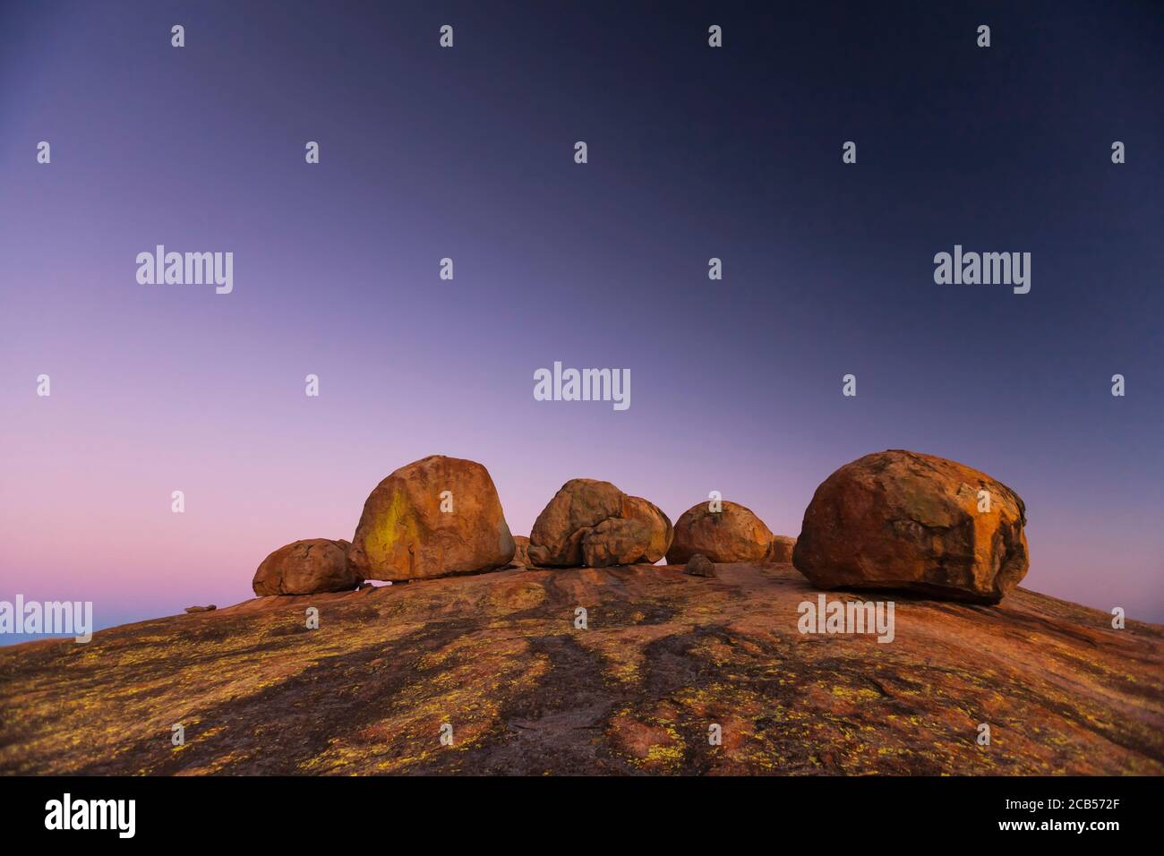 Matobo hills, dramatic natural rock formations, at hilltop 