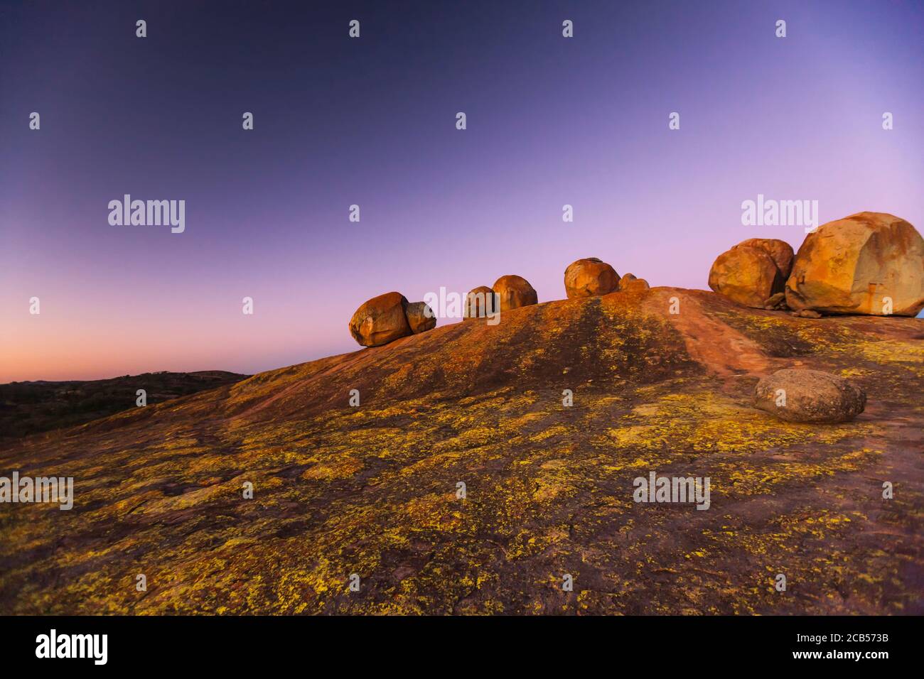 Matobo hills, dramatic natural rock formations, at hilltop 