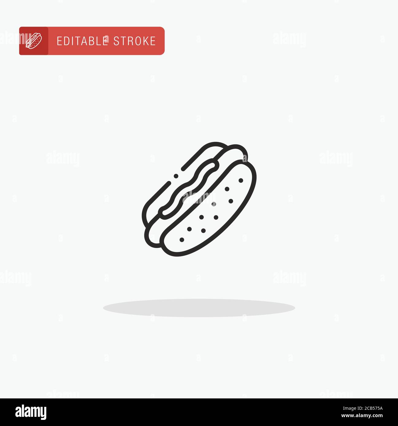 Hot Dog icon vector. Hot Dog icon for presentation Stock Vector Image ...