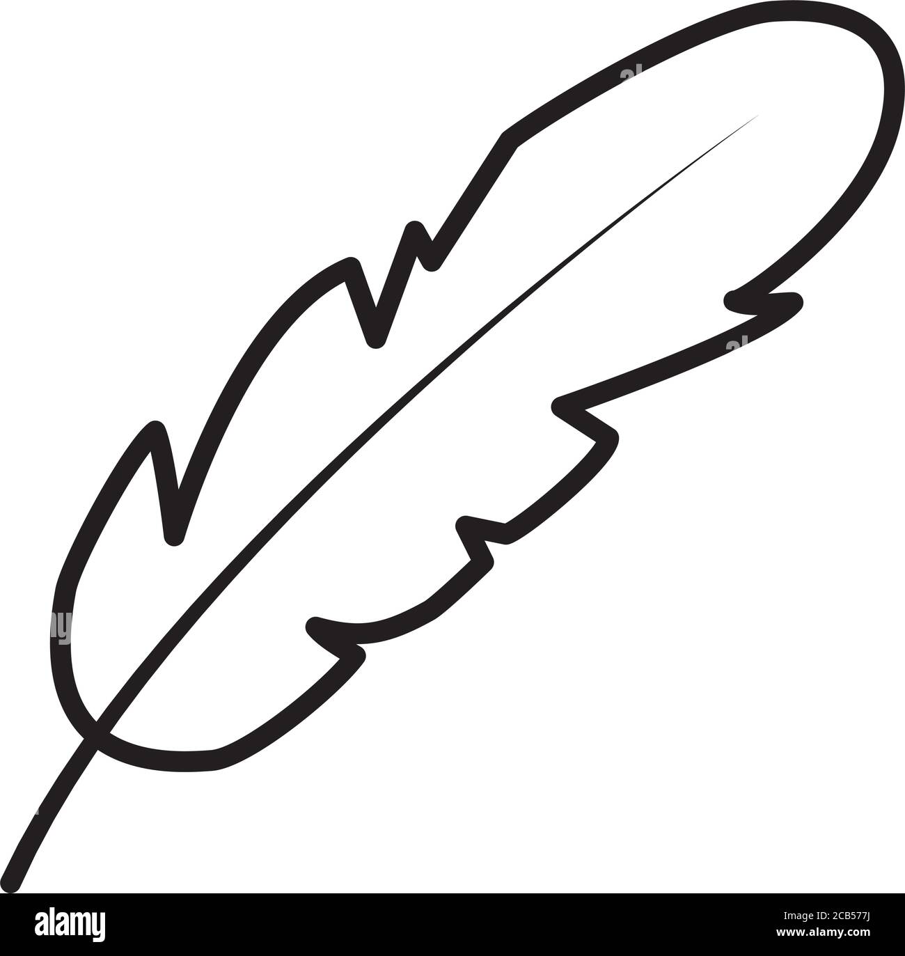 Turkey Feather Clipart Black And White