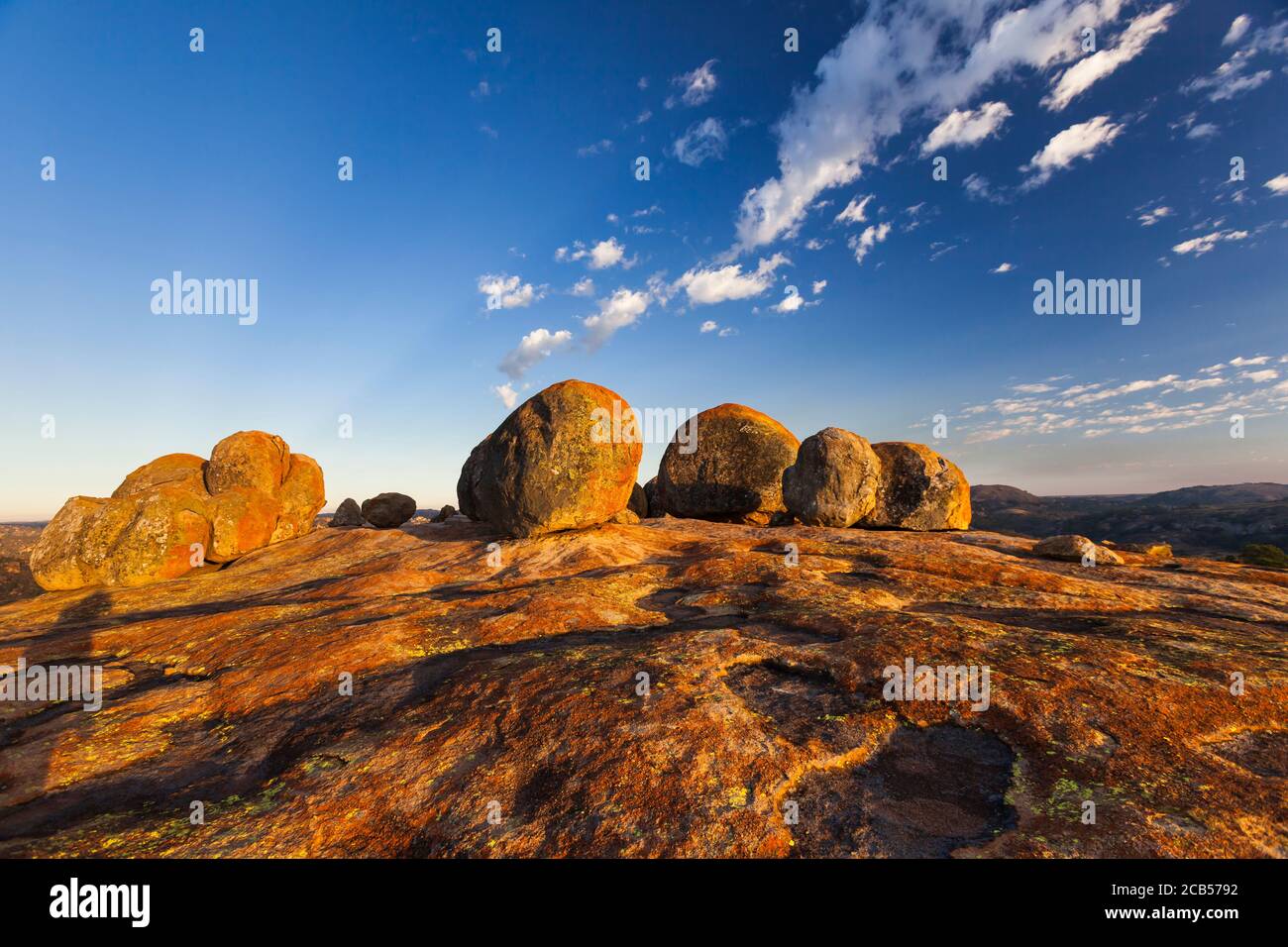 Matobo hills, dramatic natural rock formations, at hilltop 