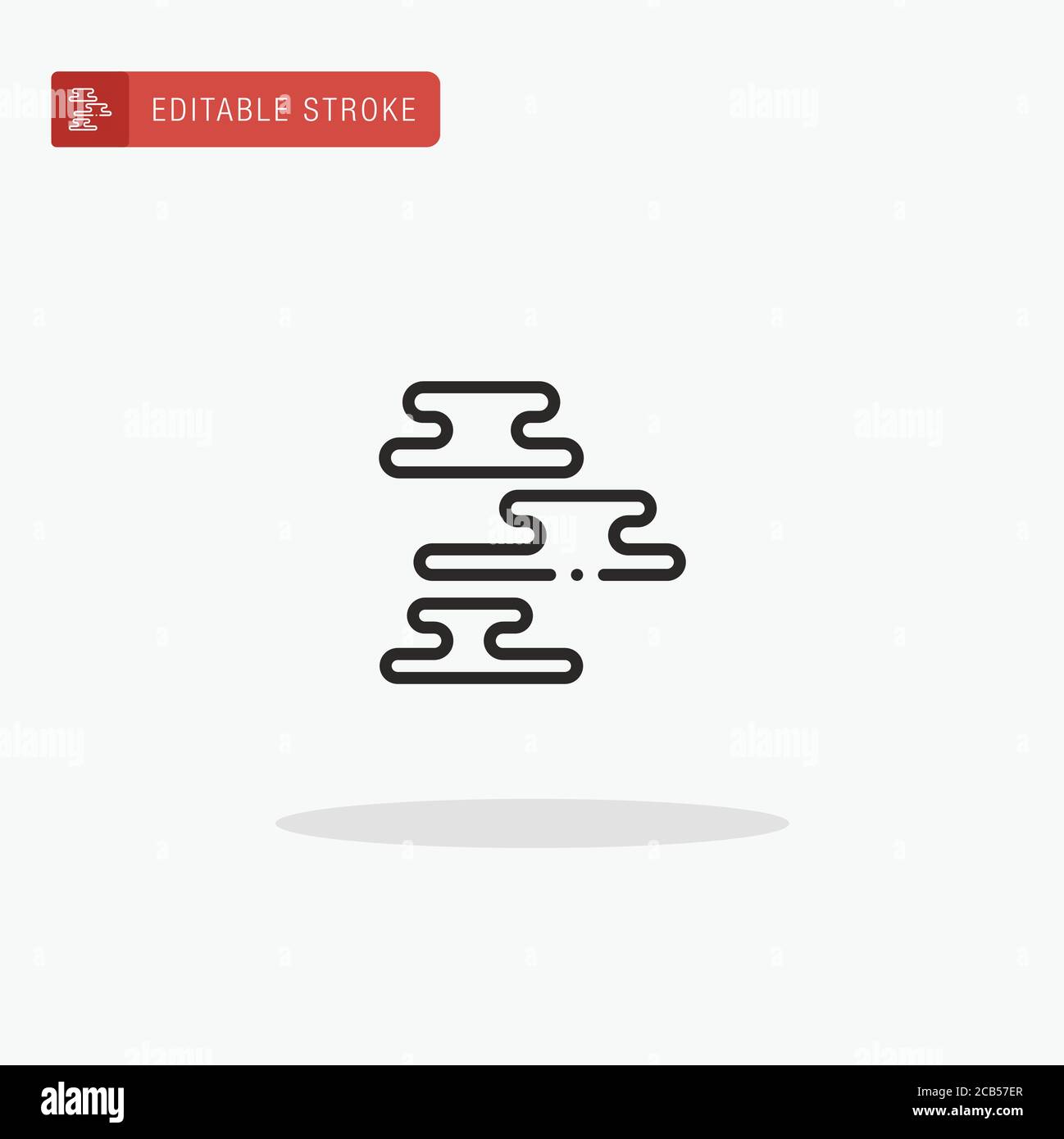 Fog icon vector. Fog icon for presentation Stock Vector Image & Art - Alamy