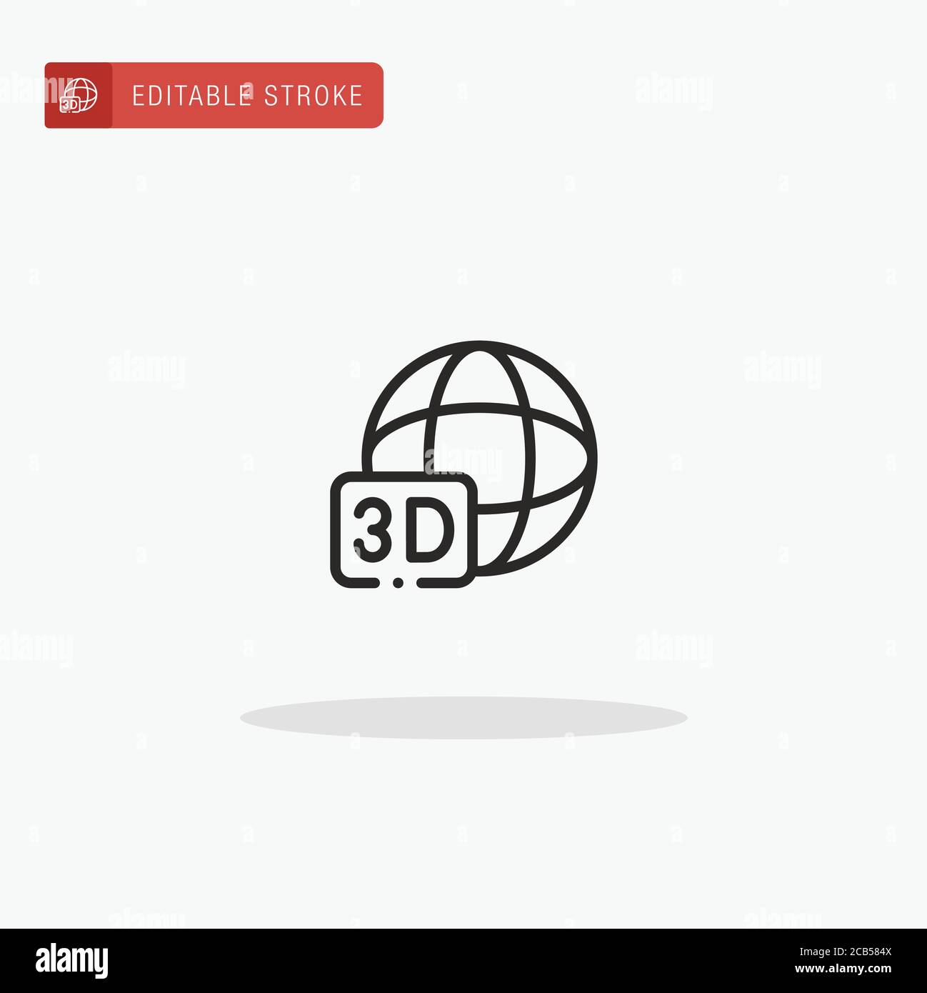 D Model icon vector. D Model icon for presentation Stock Vector Image ...