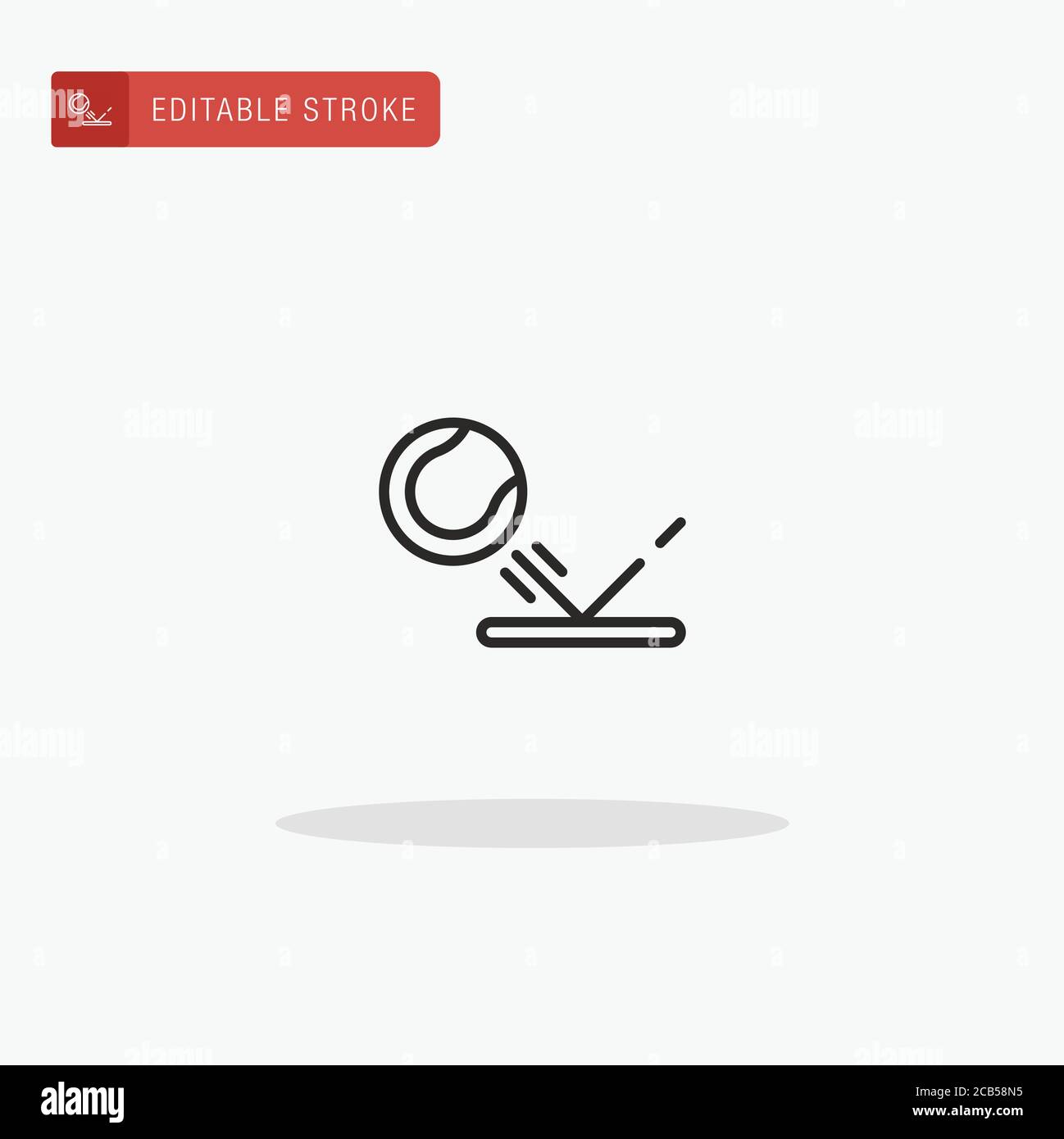 Bouncing icon vector. Bouncing icon for presentation Stock Vector Image