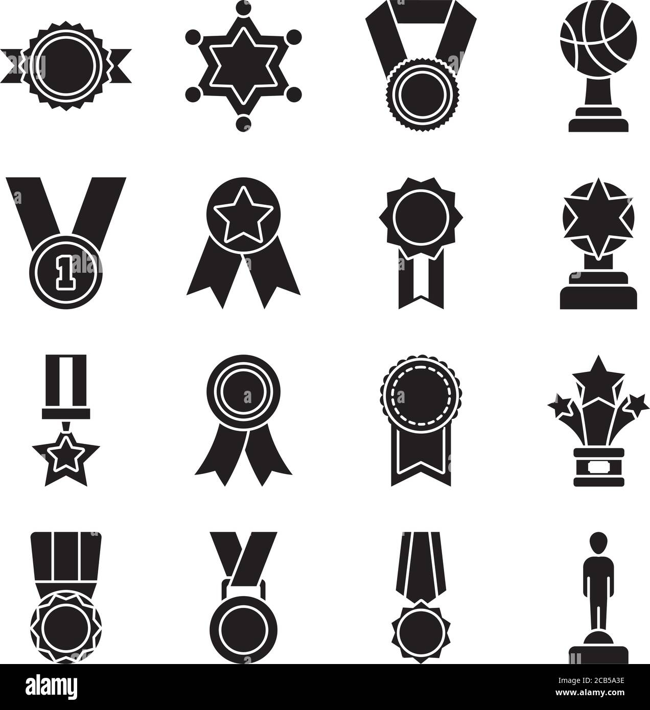 sheriff star and badge icon set over white background, silhouette style ...