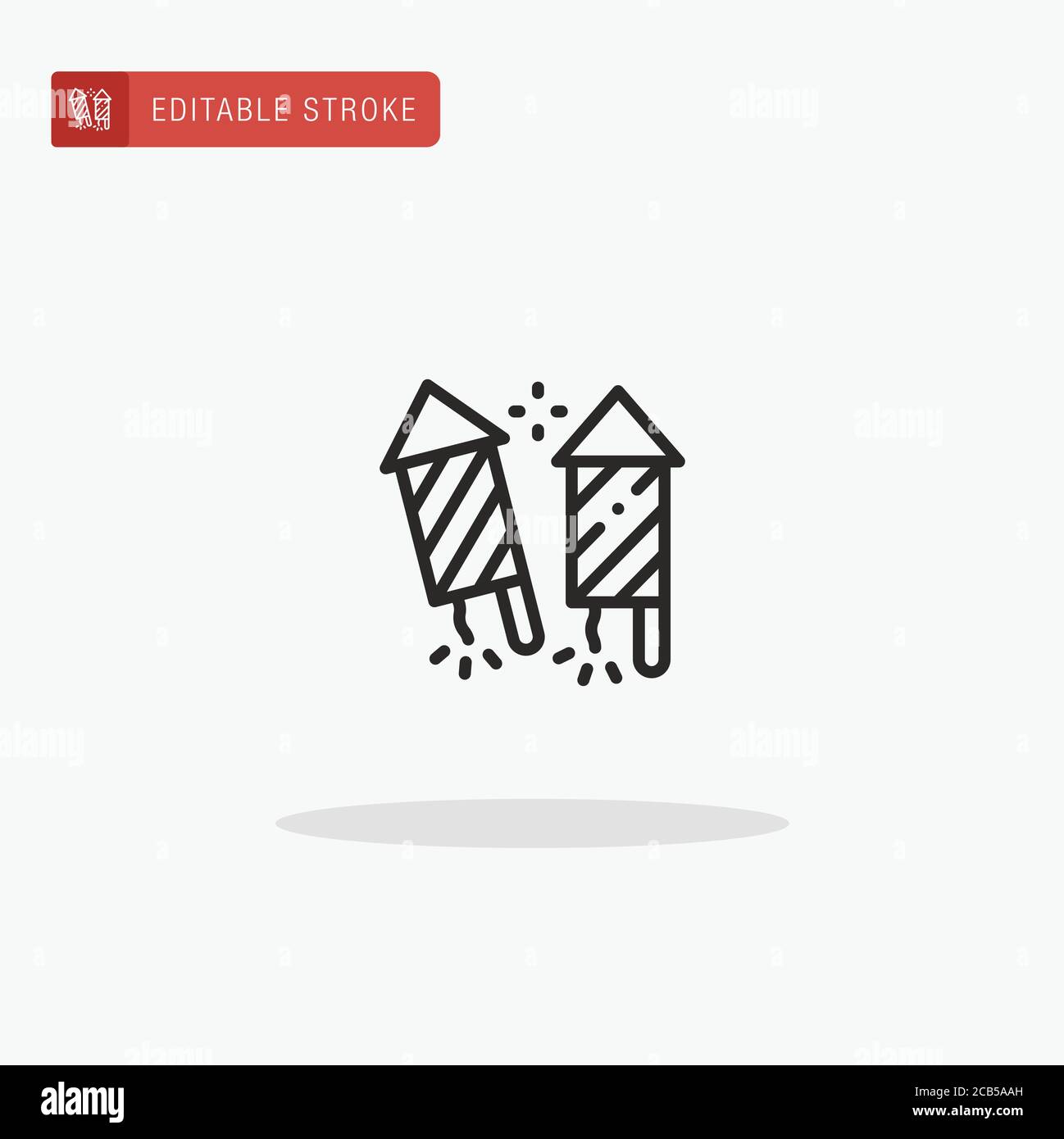 Fireworks icon vector. Fireworks icon for presentation. Stock Vector