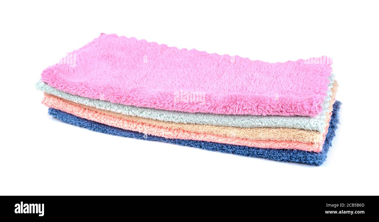 Small Towel Face Cleaning Topdown Isolated Stock Photo 1158822964