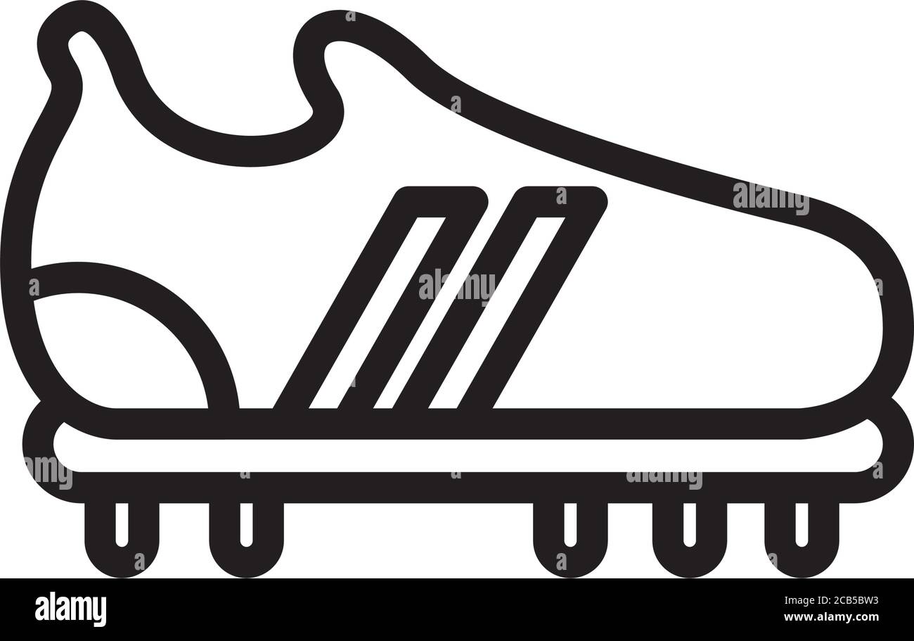 soccer shoe line style icon vector illustration design Stock Vector ...