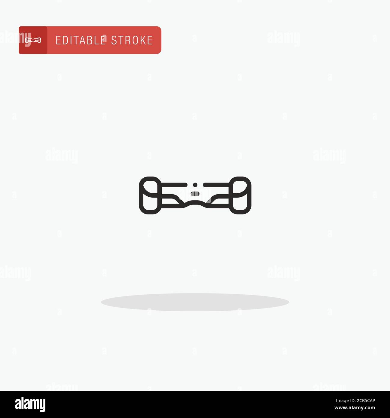 Hoverboard icon vector. Hoverboard icon for presentation. Stock Vector