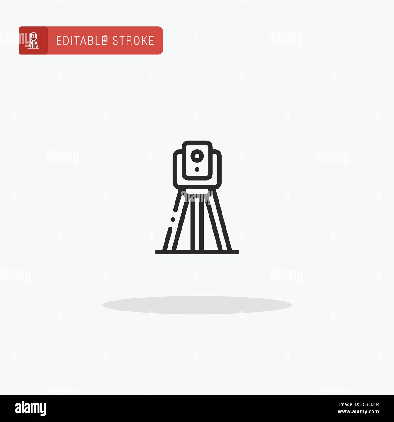 Theodolite icon vector. Theodolite icon for presentation. Stock Vector