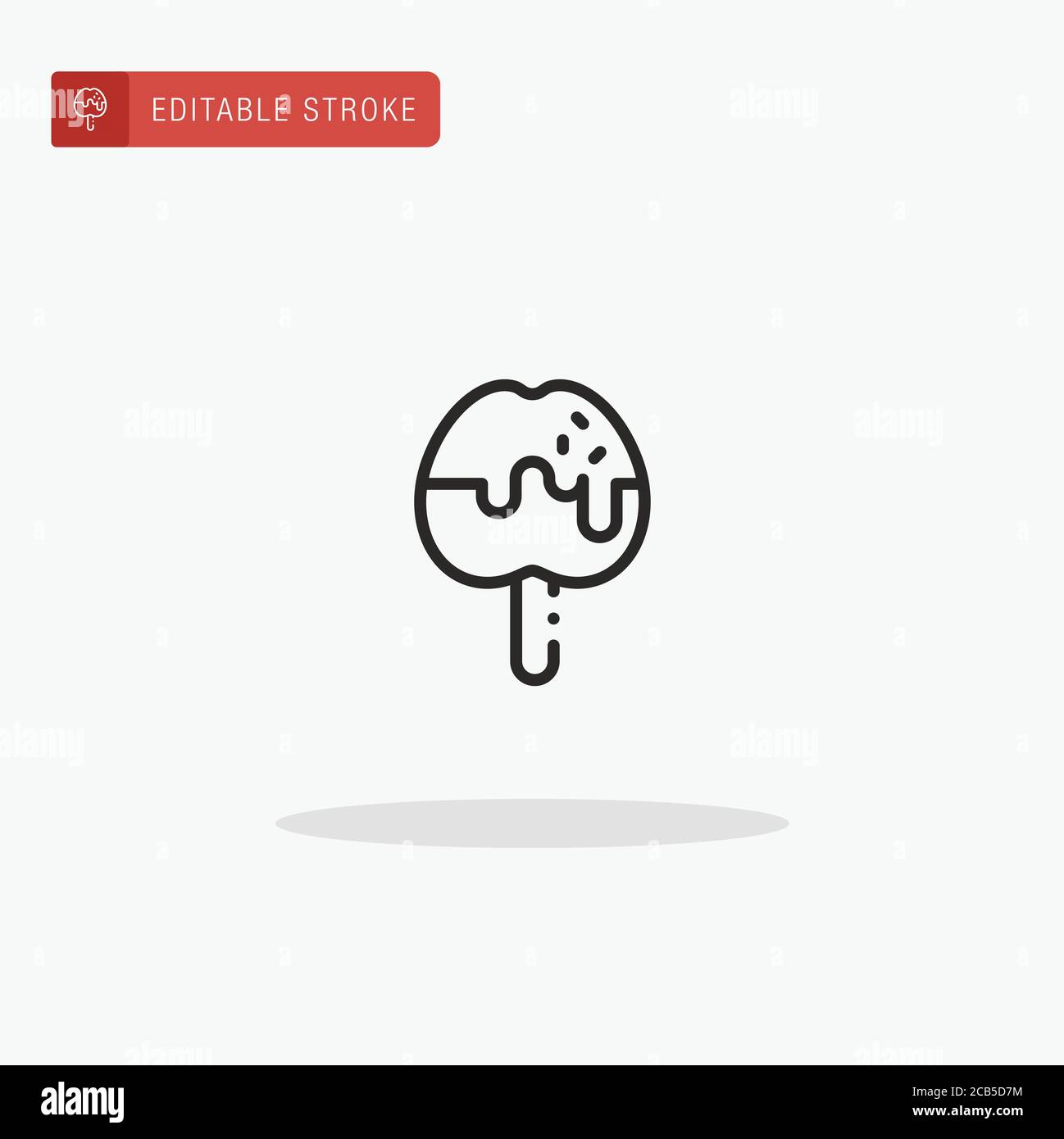 Caramelized Apple icon vector. Caramelized Apple icon for presentation. Stock Vector
