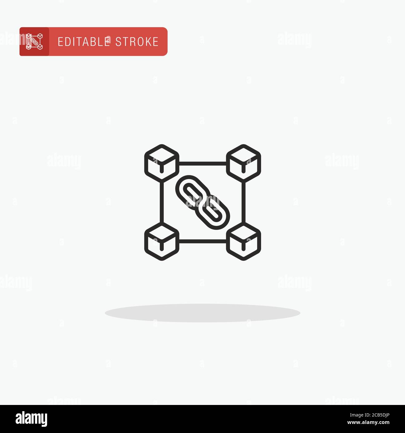 Blockchain icon vector. Blockchain icon for presentation Stock Vector ...