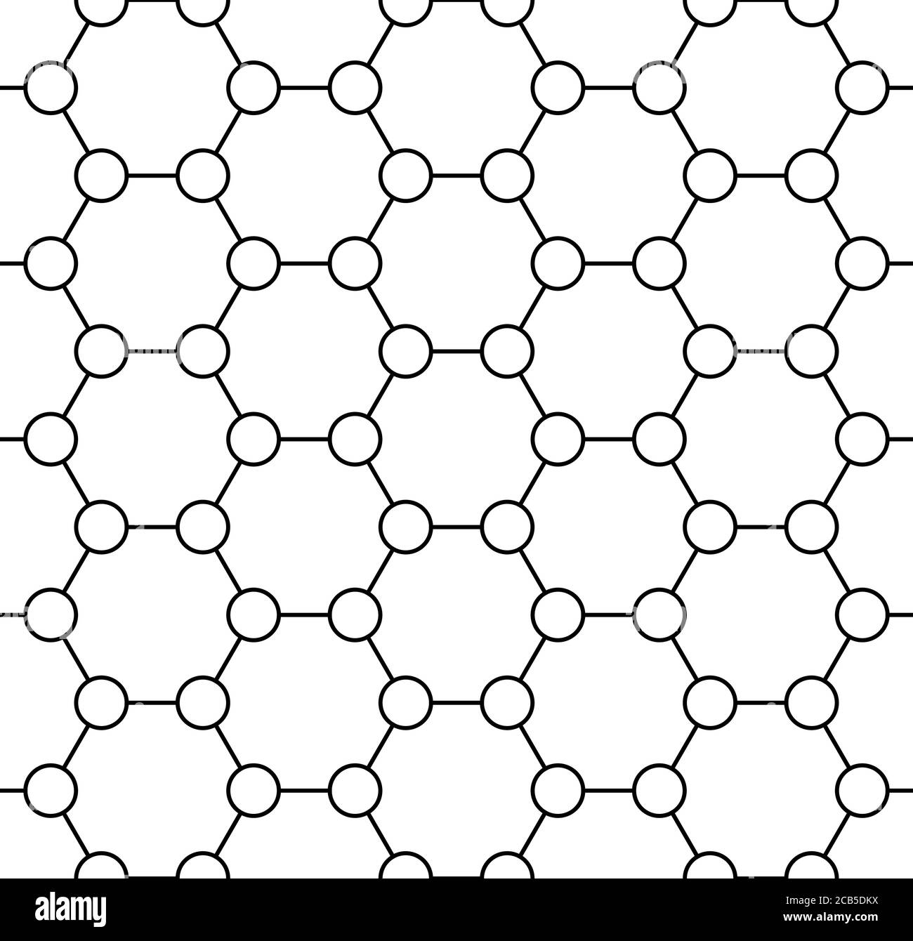 Technical honeycomb seamless pattern Stock Vector