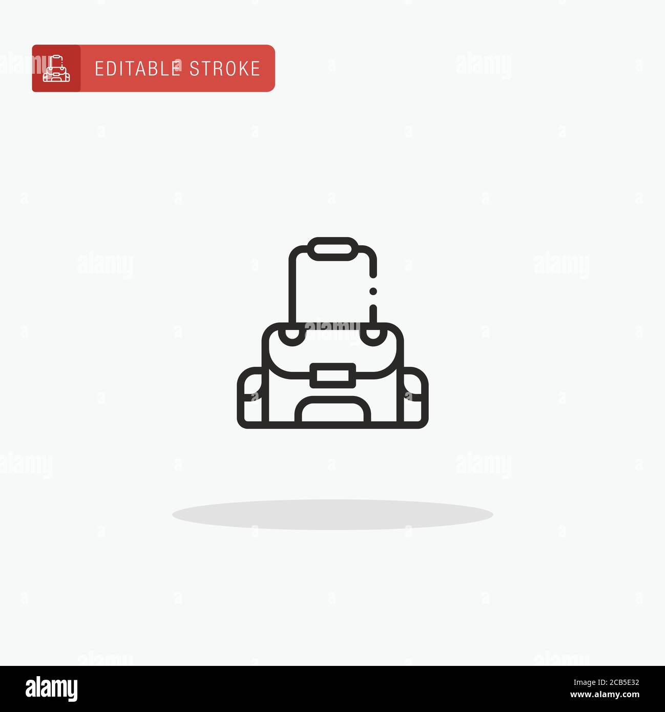 Camera Bag icon vector. Camera Bag icon for presentation Stock Vector