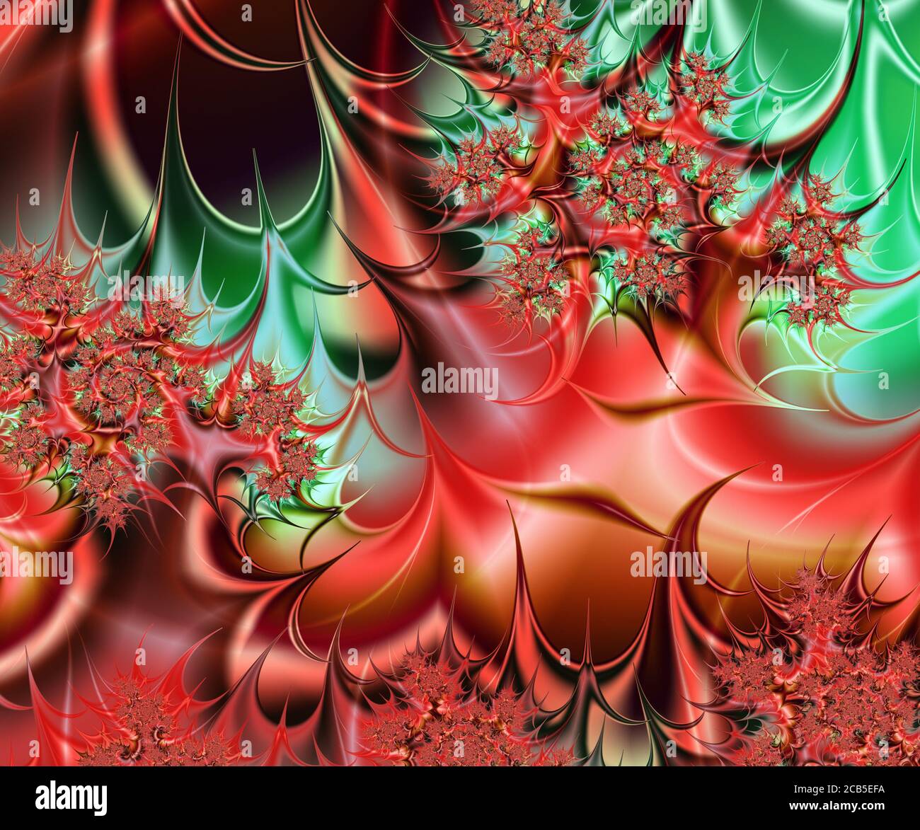 Computer generation of color fractal artwork Stock Photo - Alamy