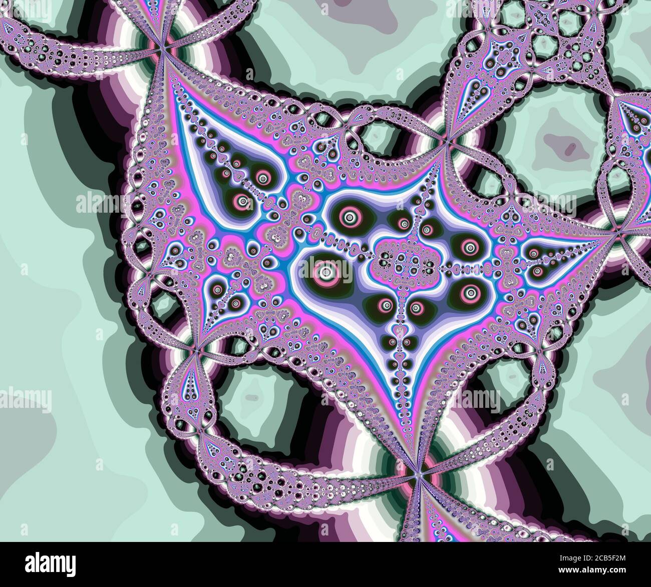 Computer generation of color fractal artwork Stock Photo - Alamy