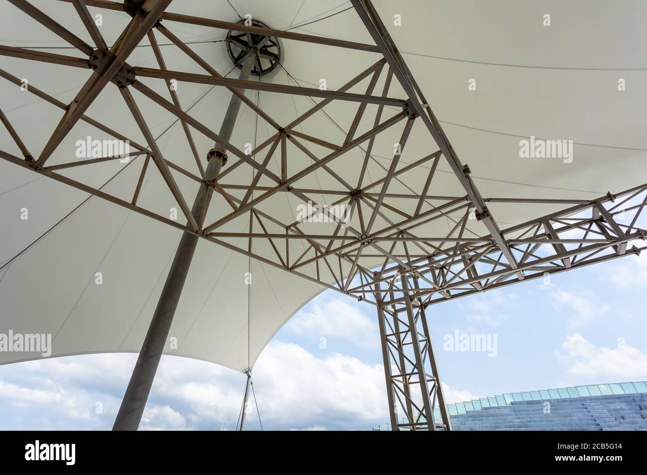 concert hall covered with full in Anaklia Stock Photo