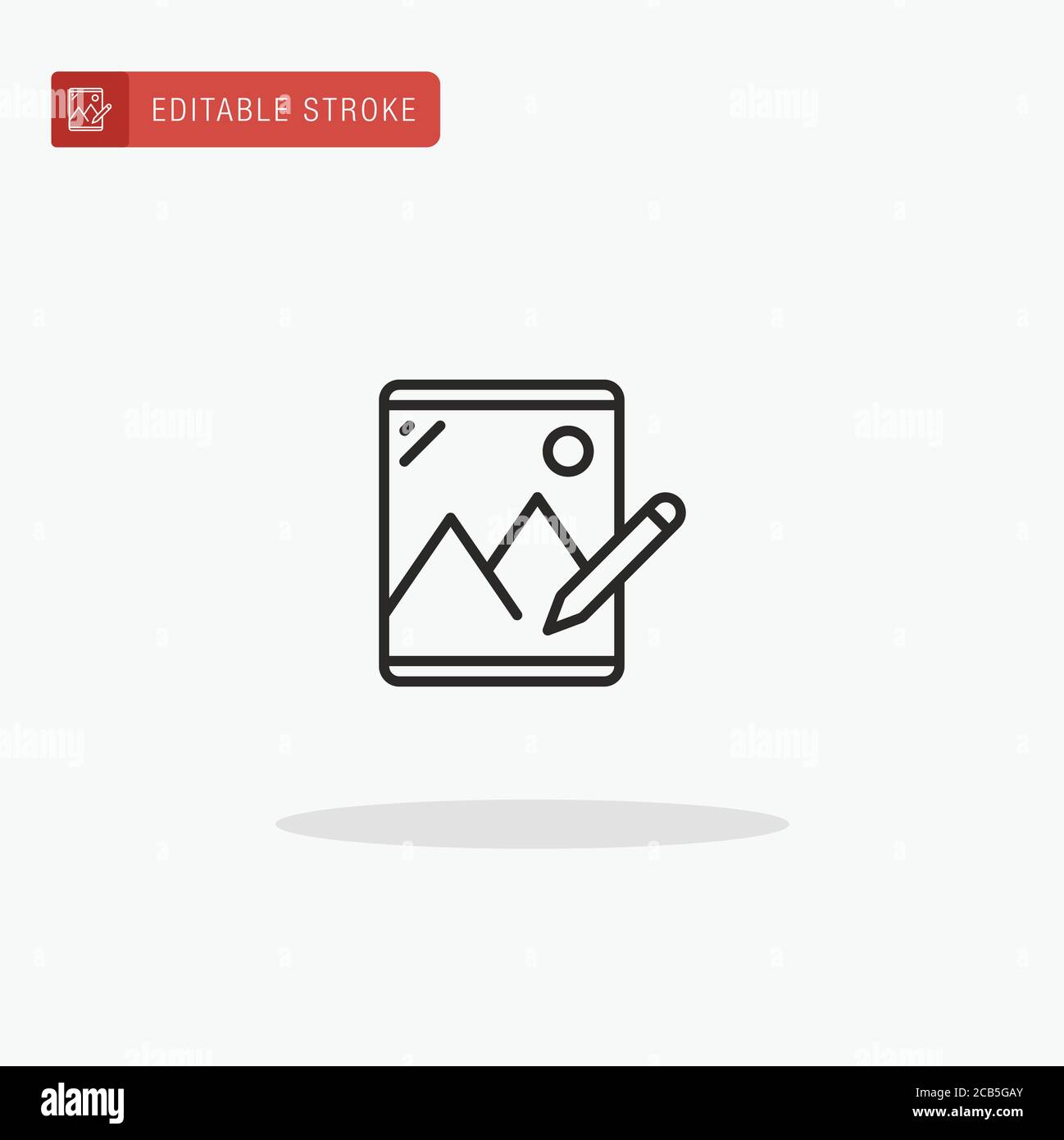 Tablet icon vector. Tablet icon for presentation Stock Vector Image ...