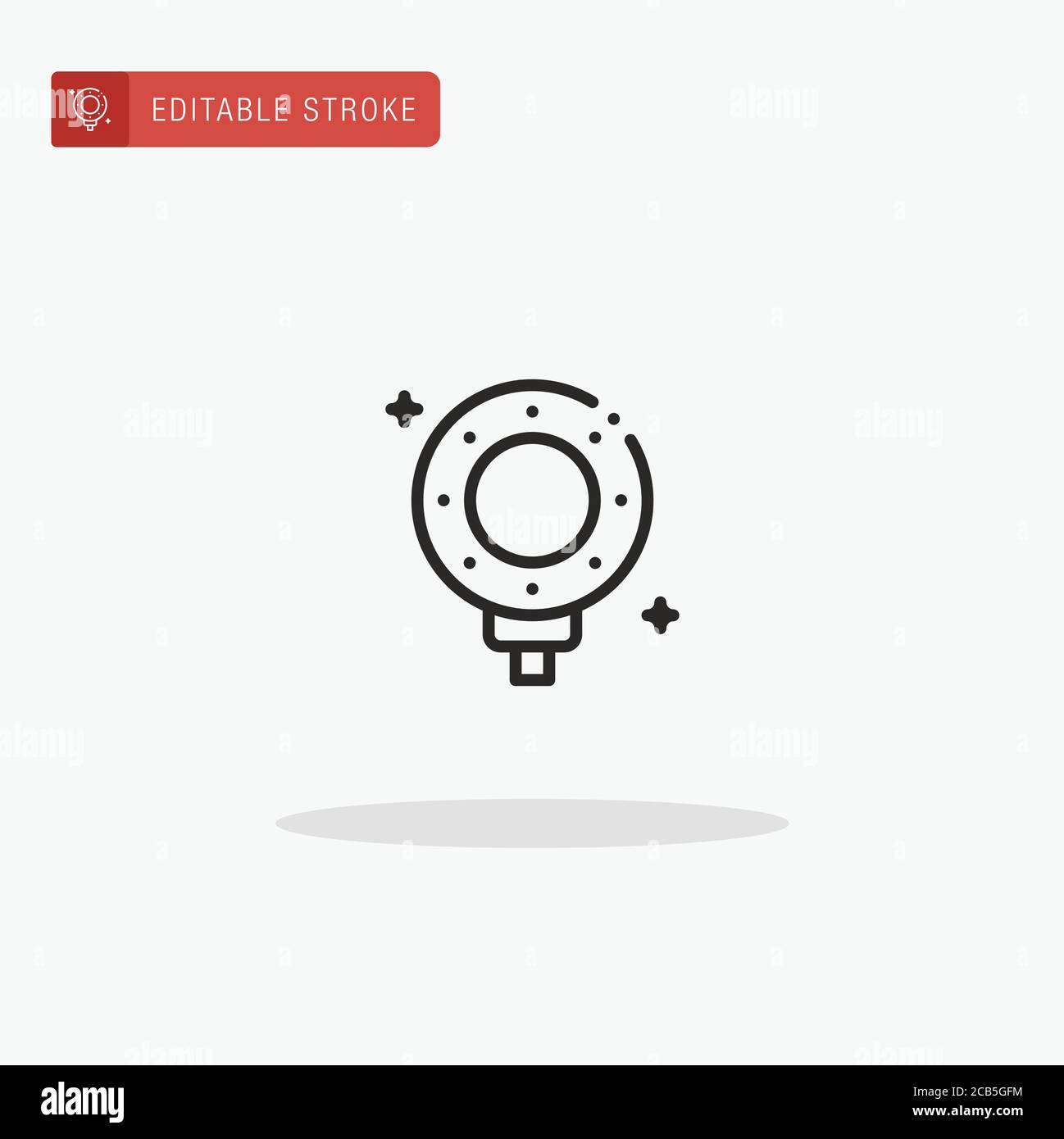 Ring Light icon vector. Ring Light icon for presentation Stock Vector ...