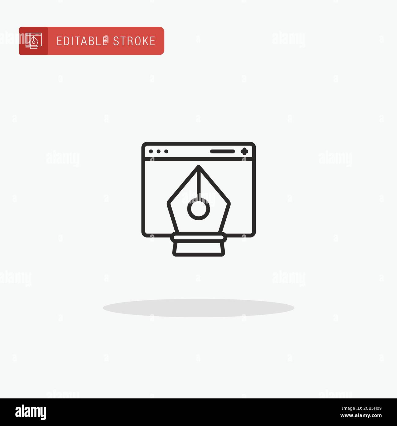 Pen Tool icon vector. Pen Tool icon for presentation Stock Vector Image ...