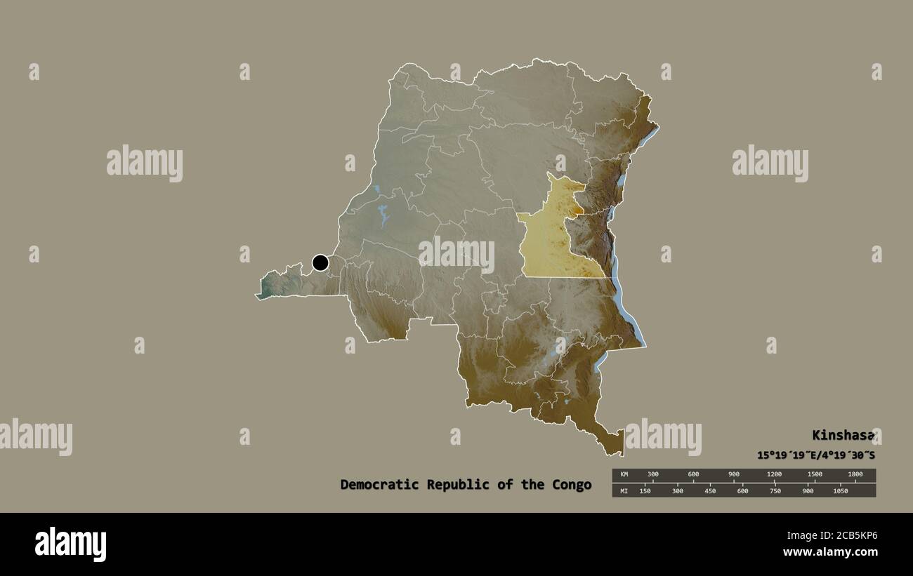 Maniema map hi-res stock photography and images - Alamy