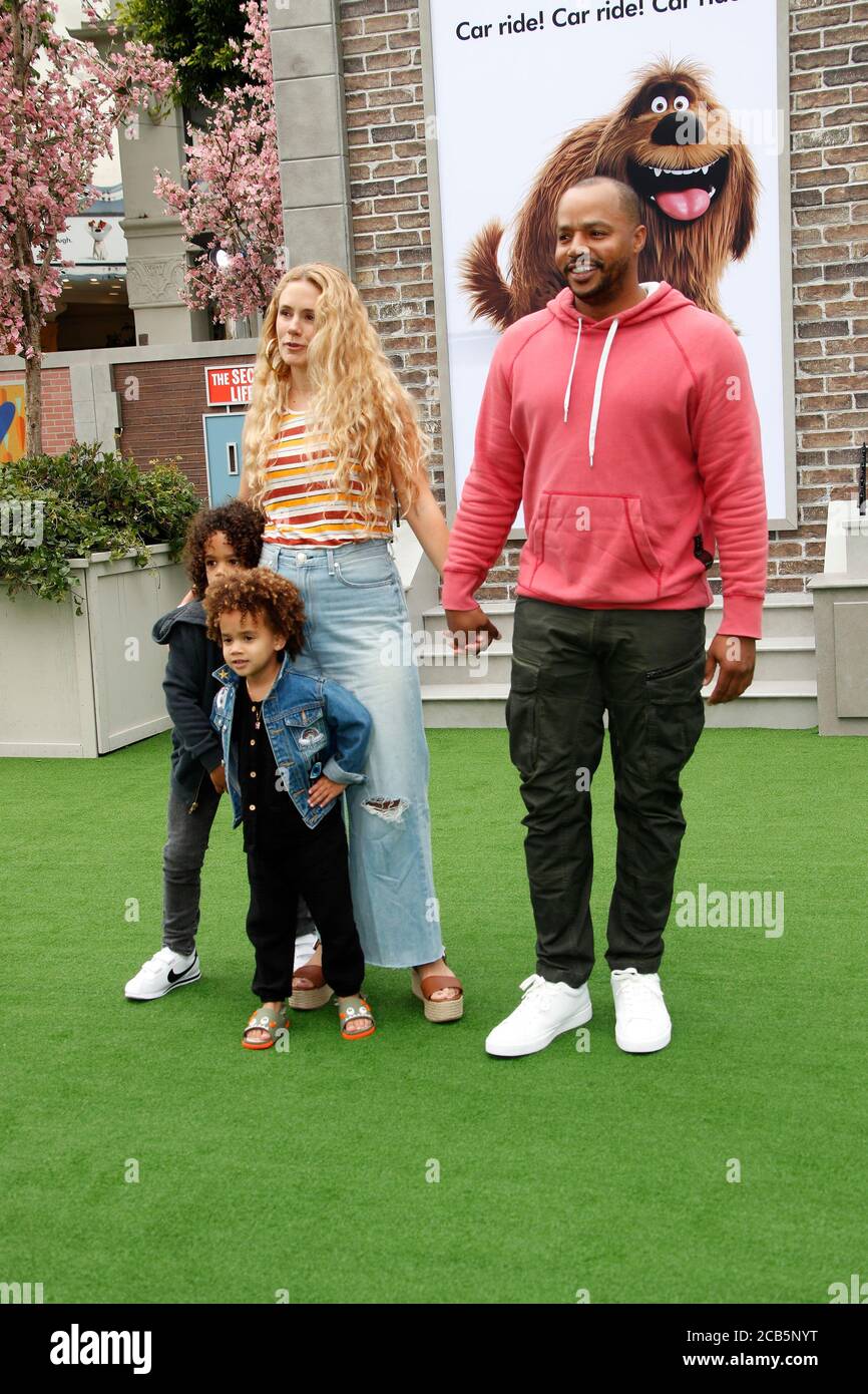 LOS ANGELES - JUN 2: CaCee Cobb, Donald Faison, children Rocco and Wilder  at the "The Secret