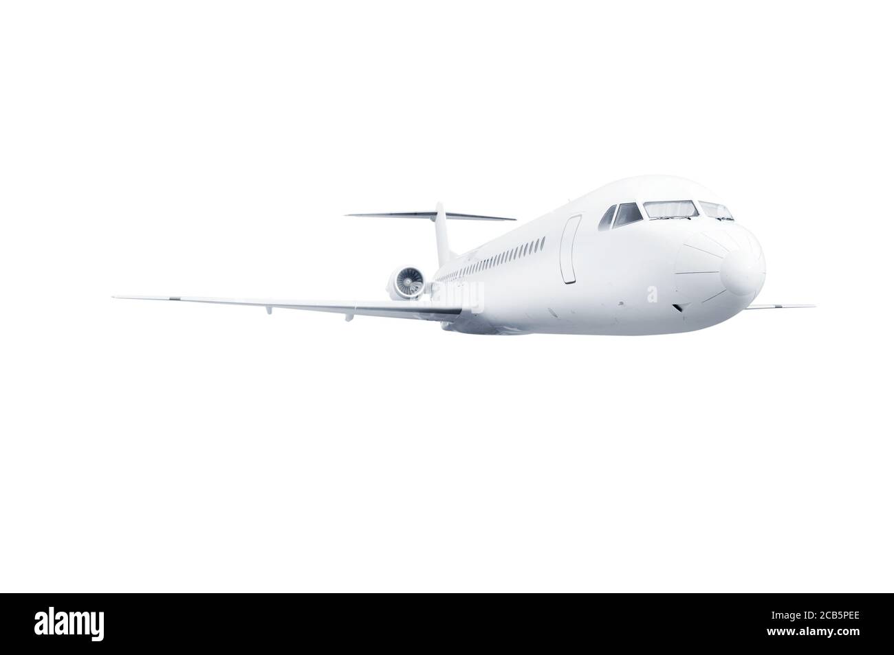 Airplane isolated over white background Stock Photo