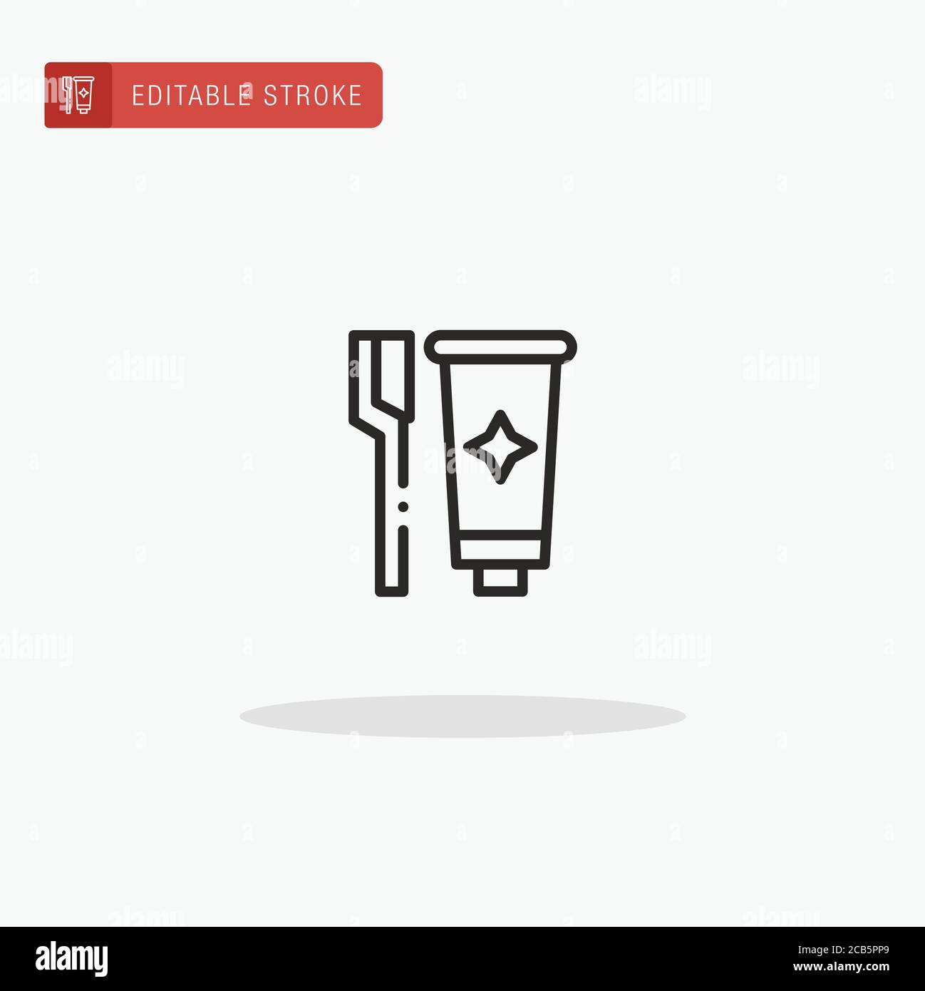 Toothbrush icon vector. Toothbrush icon for presentation Stock Vector ...