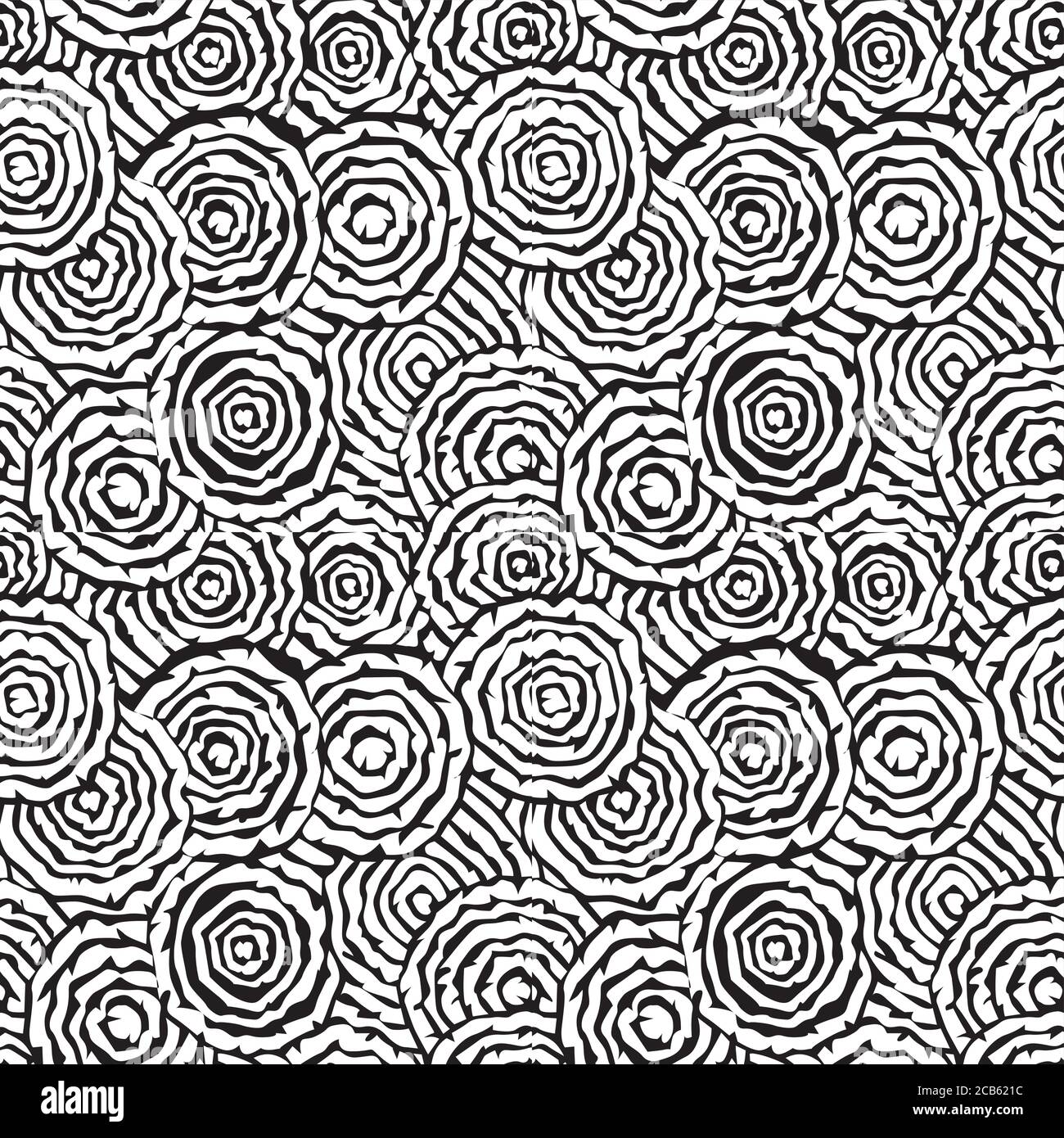 circles and lines vector illustration of seamless pattern Stock Vector ...