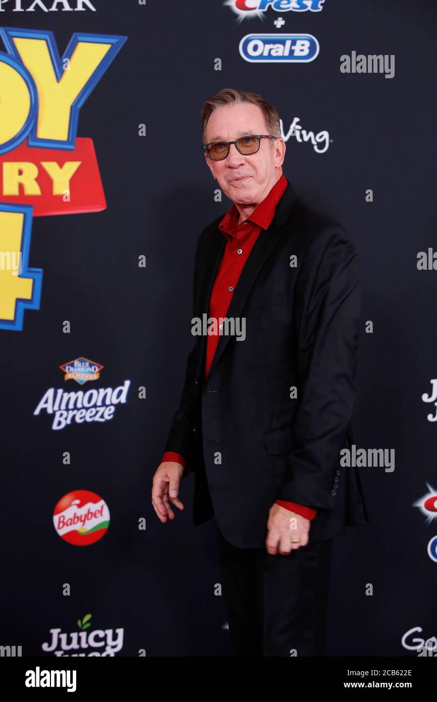 LOS ANGELES - JUN 11:  Tim Allen at the 'Toy Story 4' Premiere at the El Capitan Theater on June 11, 2019 in Los Angeles, CA Stock Photo