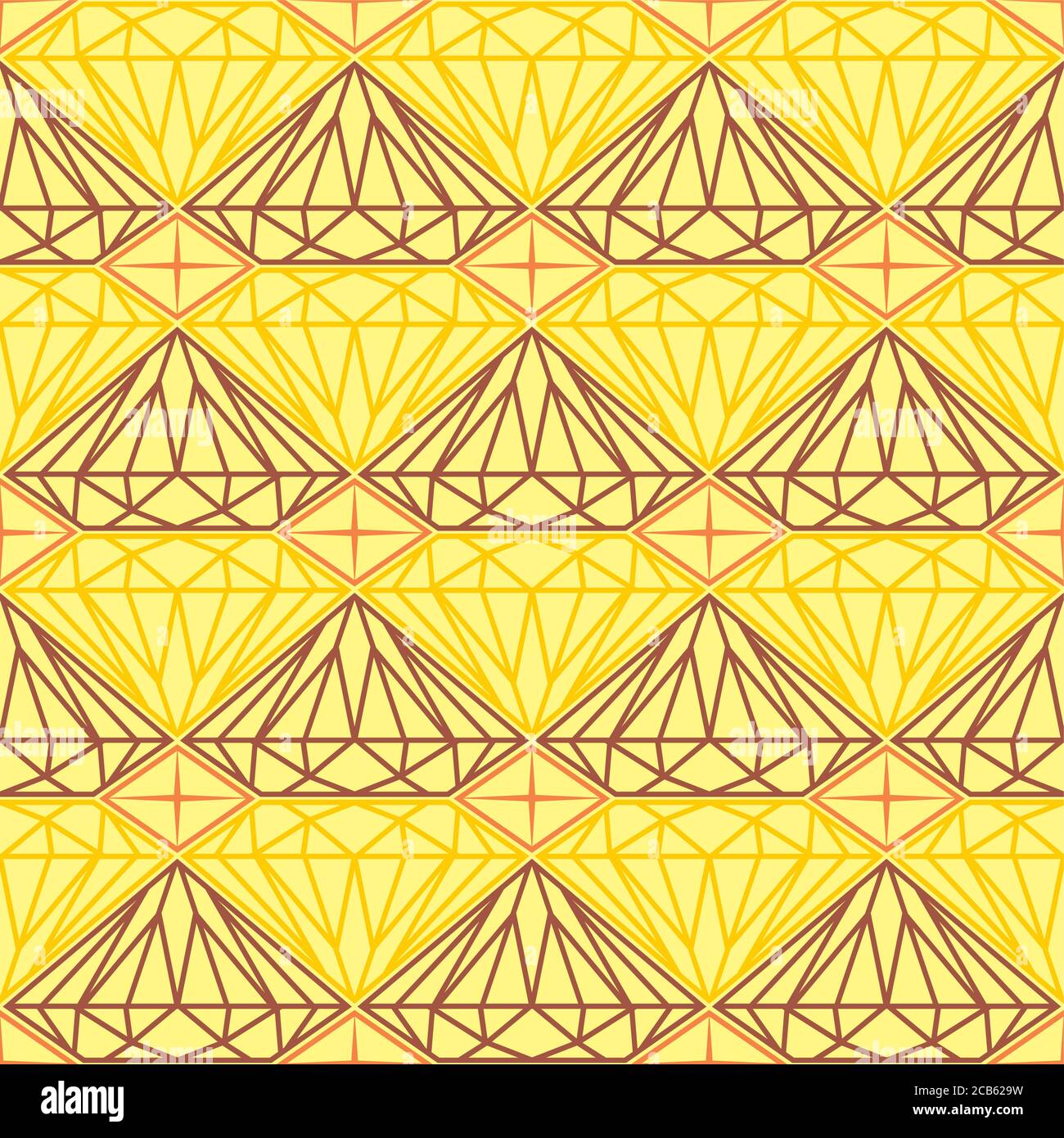 Diamond, precious stone, vector illustration of seamless pattern Stock ...
