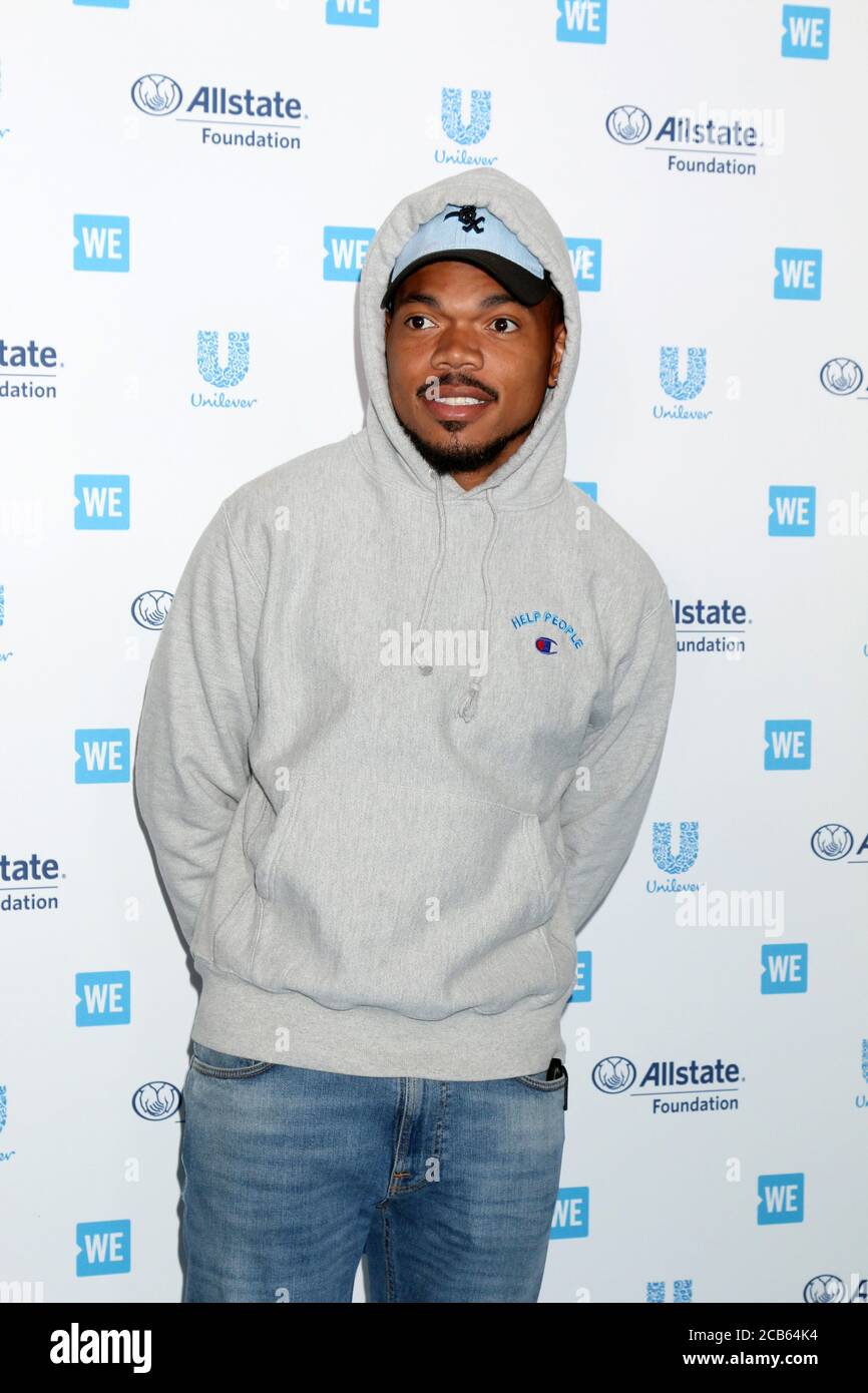 Chnace Rapper LOS ANGELES - APR 25: Chnace The Rapper at the WE Day California at The ...