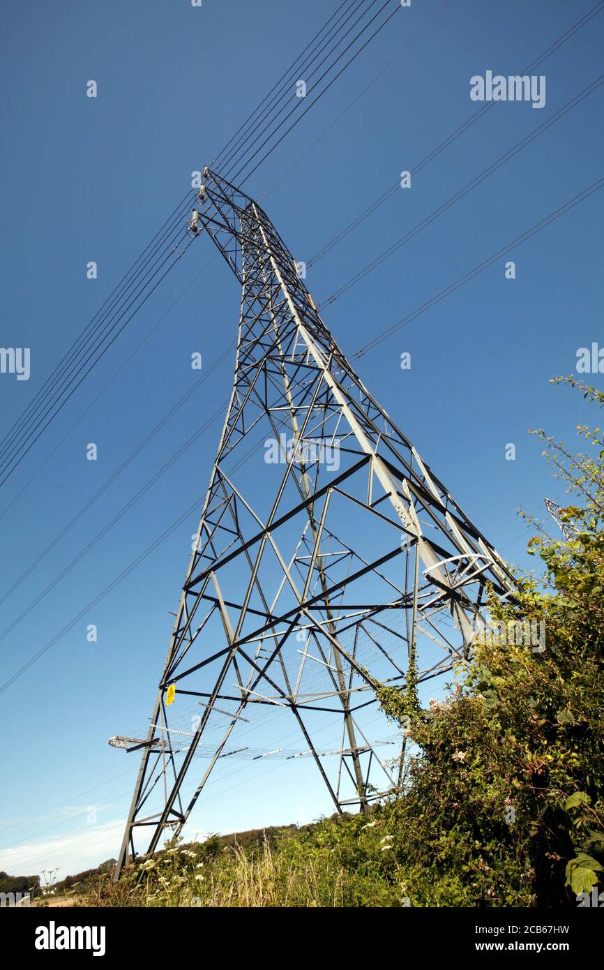 Wales pylon hi-res stock photography and images - Alamy