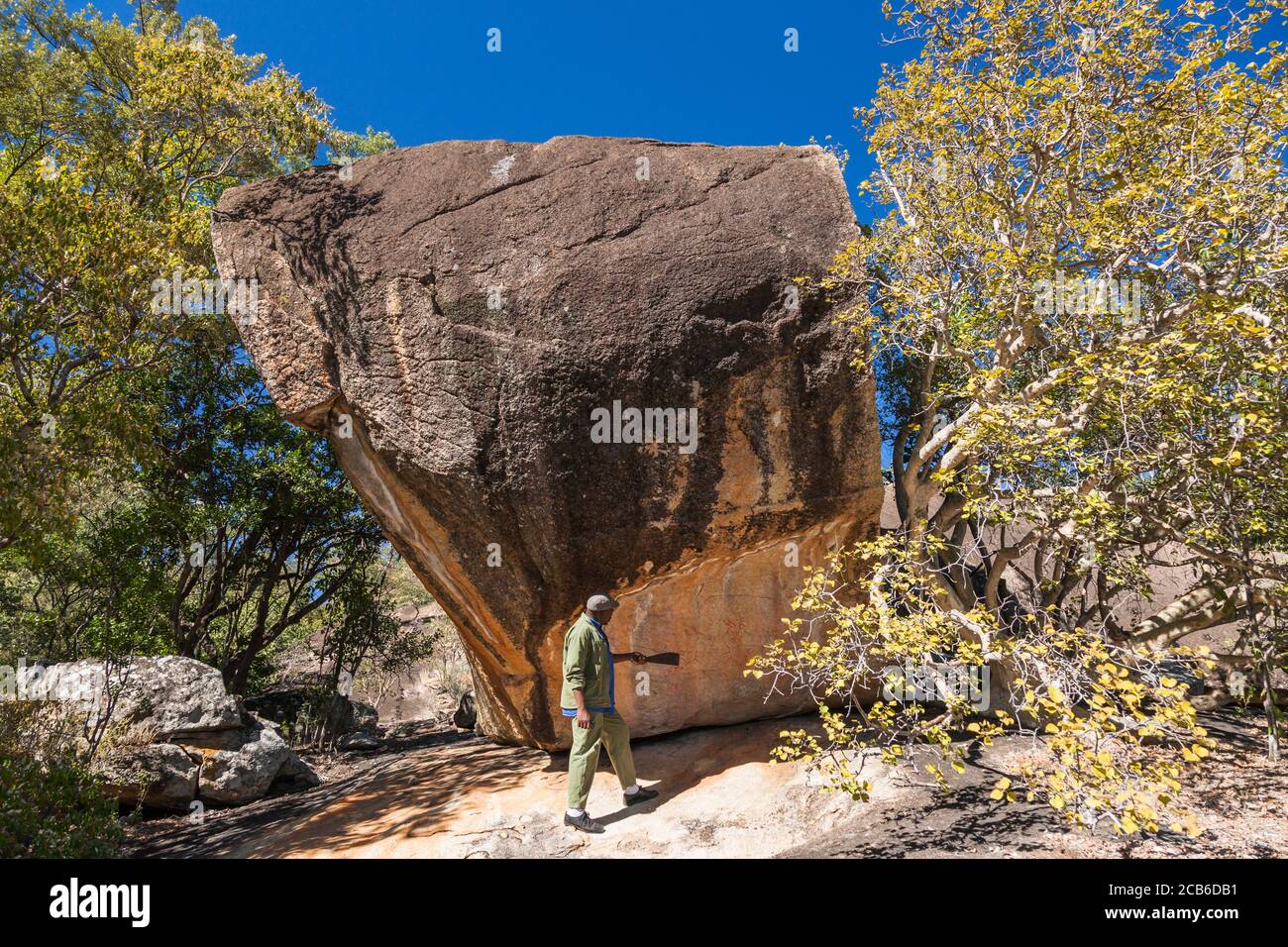 Matobo hills, paintings at rock shelter near Inanke cave, rock art ...