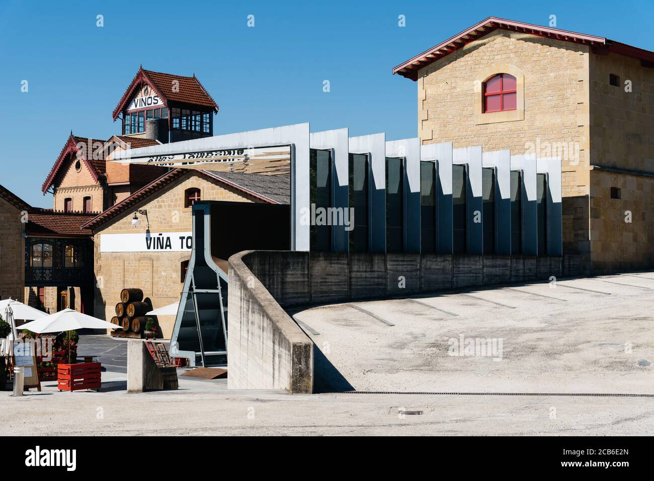 Haro, Spain August 6, 2020 Tondonia Winery Pavilion by Zaha Hadid