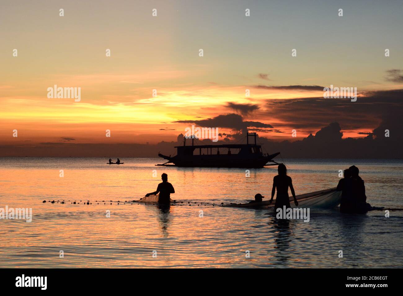 Boracay island outrigger hi-res stock photography and images - Alamy