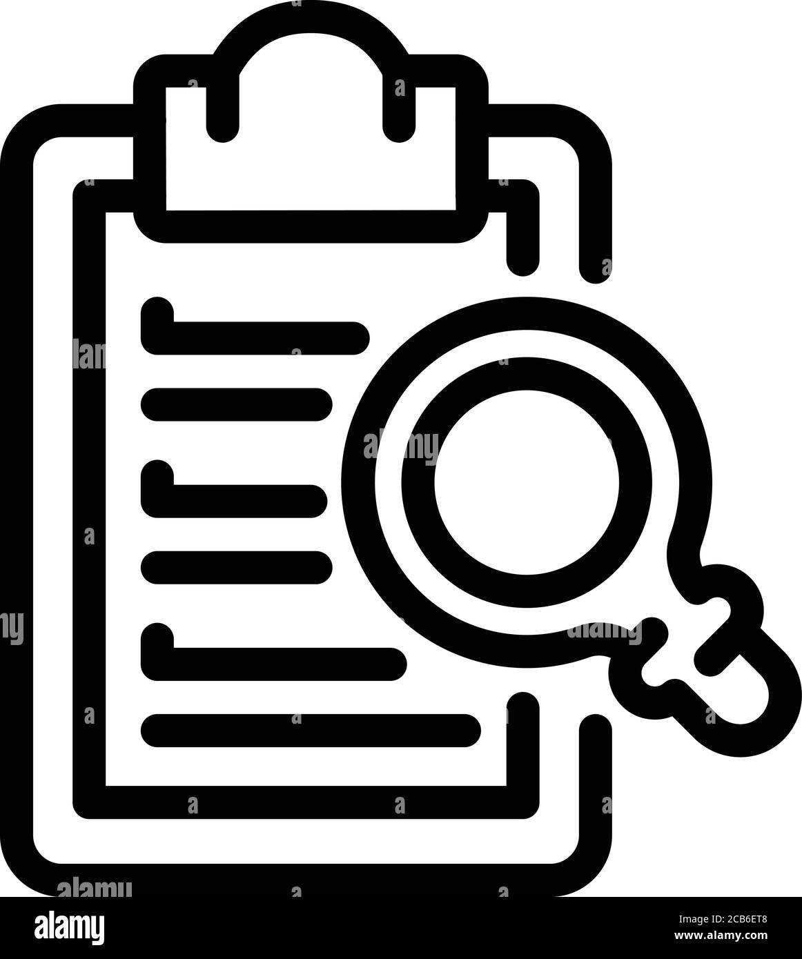 Inspect clipboard icon, outline style Stock Vector Image & Art Alamy