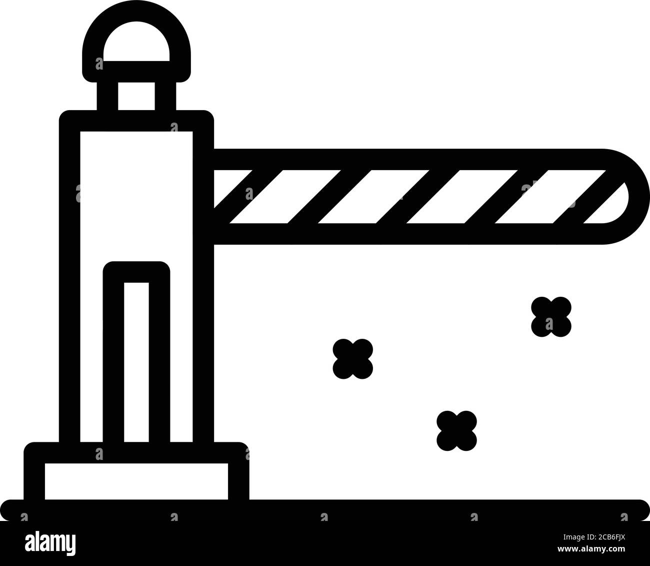 Car barrier icon, outline style Stock Vector Image & Art - Alamy