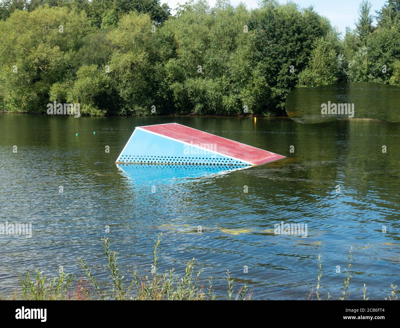 Water Skiing Ramp Stock Photo Alamy