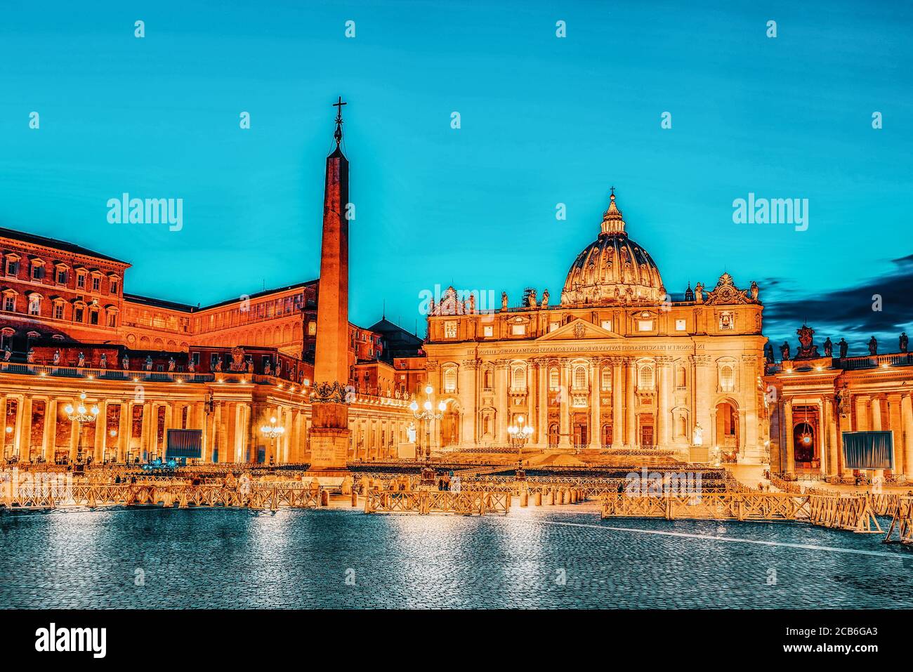 St. Peter's Square and St. Peter's Basilica, Vatican City in the