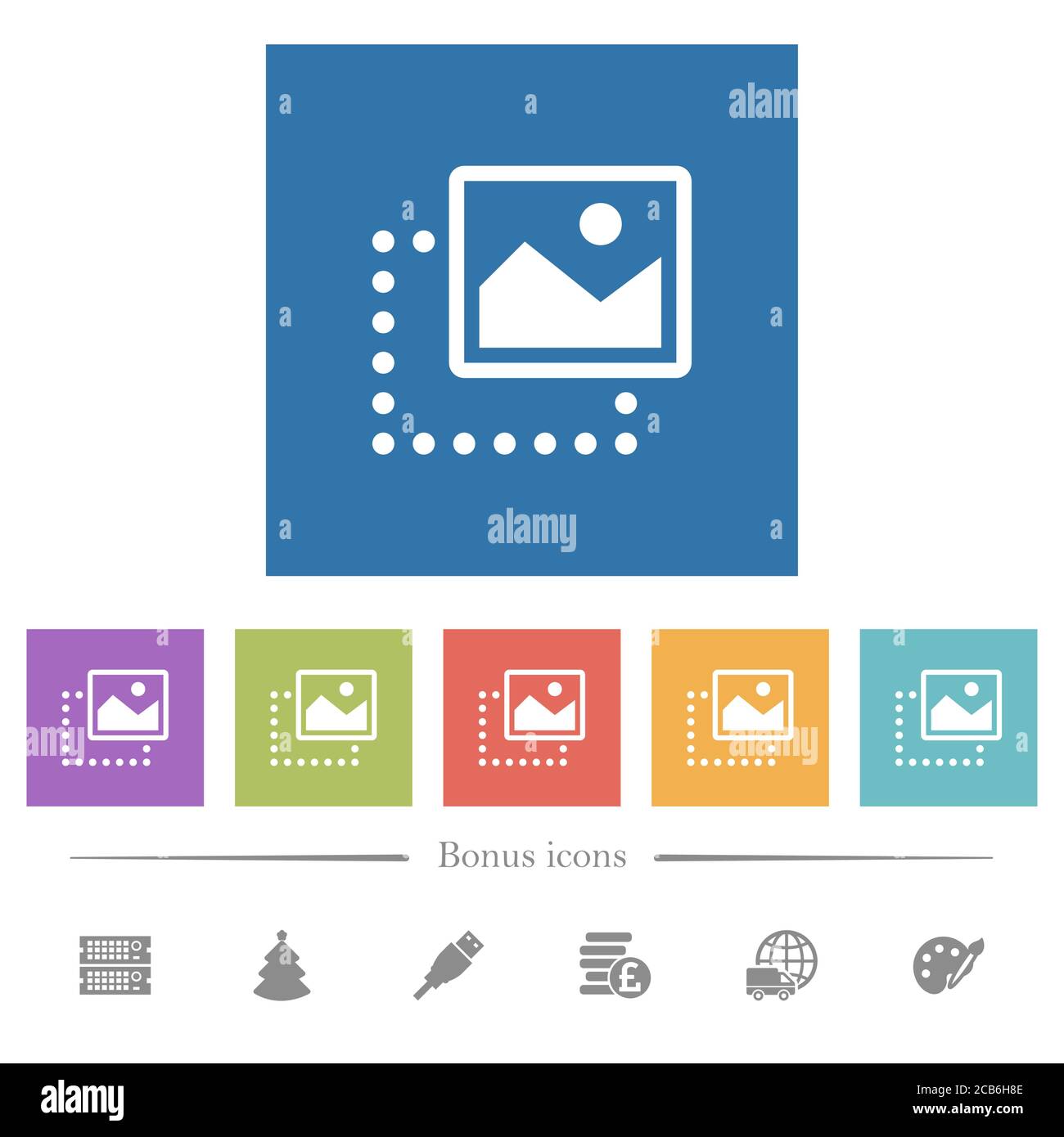 Drag image to top right flat white icons in square backgrounds. 6 bonus ...