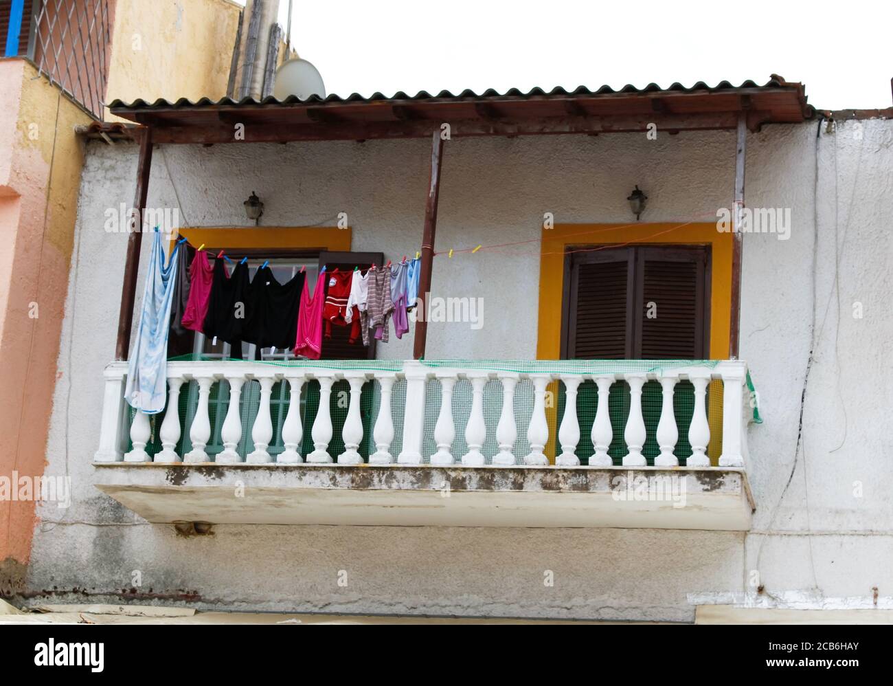 Apartment in Corfu Old Town Stock Photo Alamy